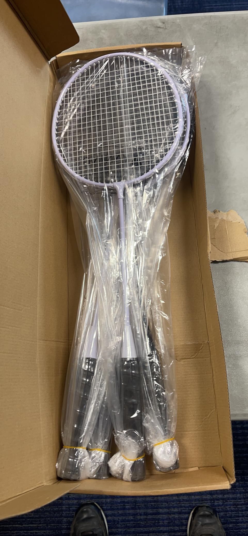 AboveGenius Lightweight Badminton Set, 4 Rackets with 6 Nylon Birdies customer photo 2