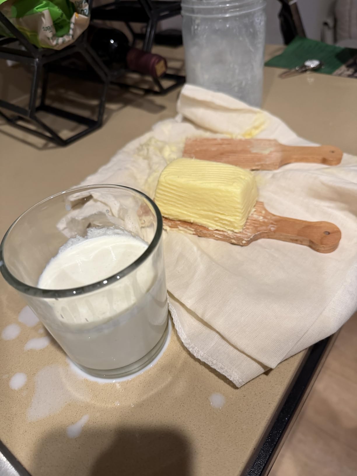 Dazey Butter Churn - Hand Crank Butter Churner - Manual Butter Maker - Beech Wood Butter Paddles Included (Turn N Churn) customer photo 1