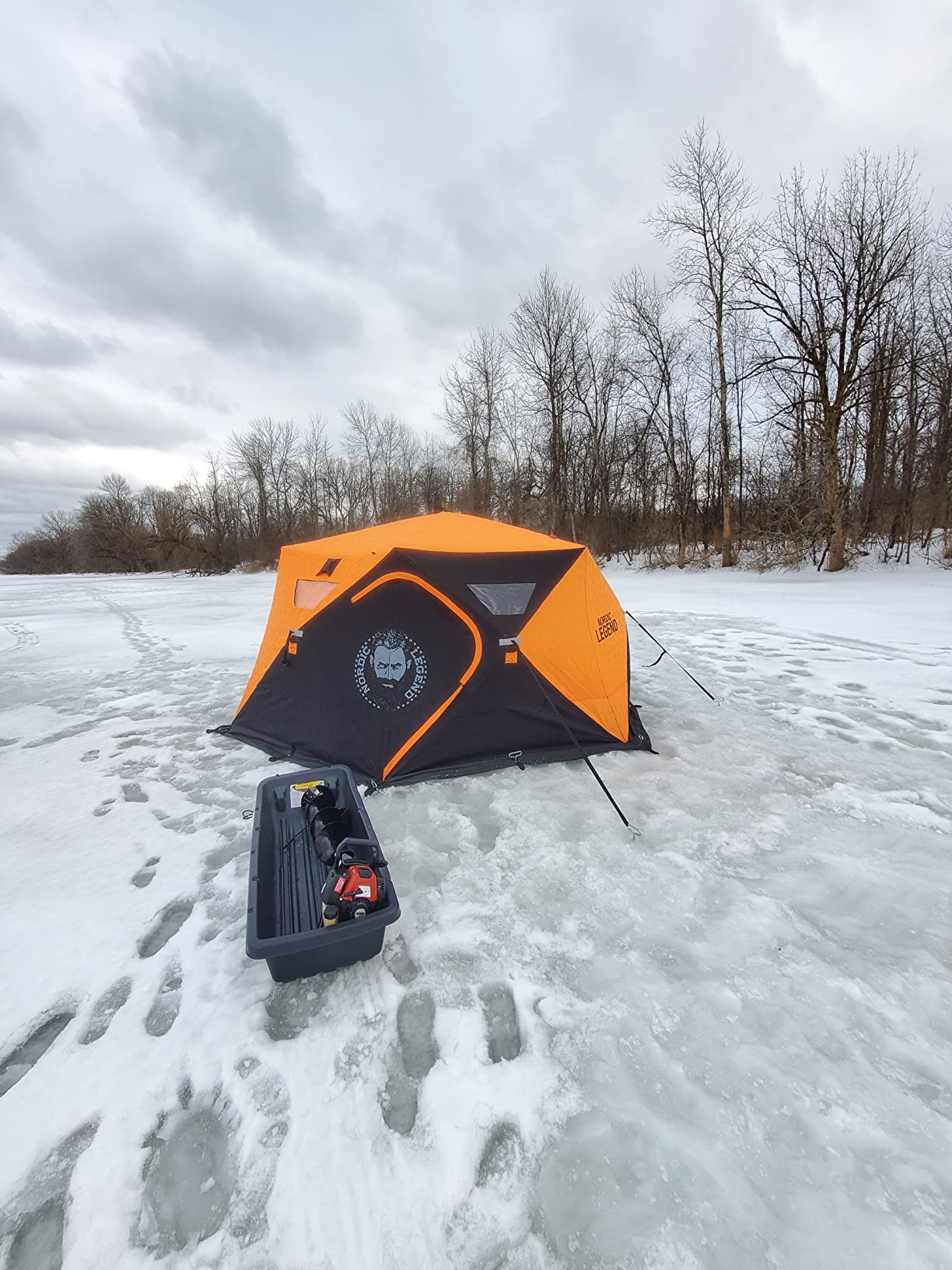 Nordic Legend Aurora Series Pop-Up Portable Ice Fishing Shelter, 4-8 Person Ice Fishing Tent for Ice Fishing customer photo 2