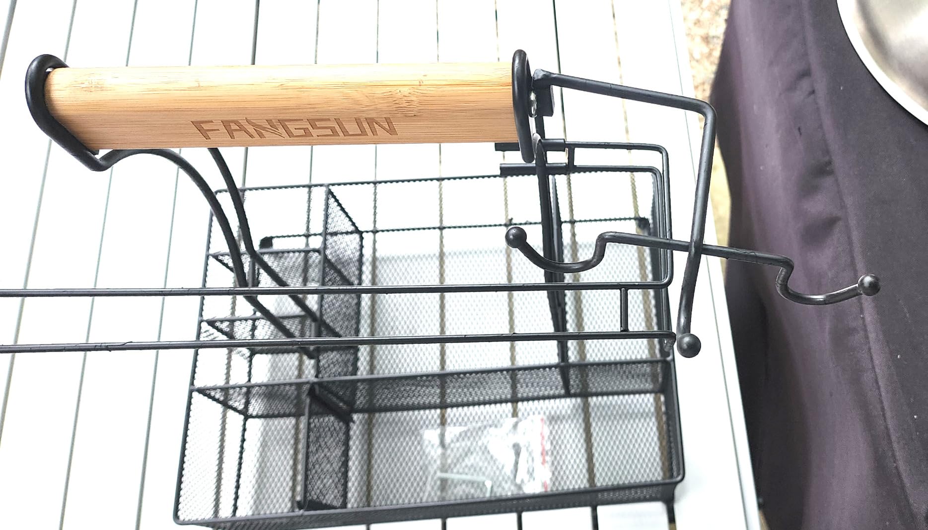 FANGSUN Grill Caddy, BBQ Caddy with Paper Towel Holder for Outdoor Grilling customer photo 2