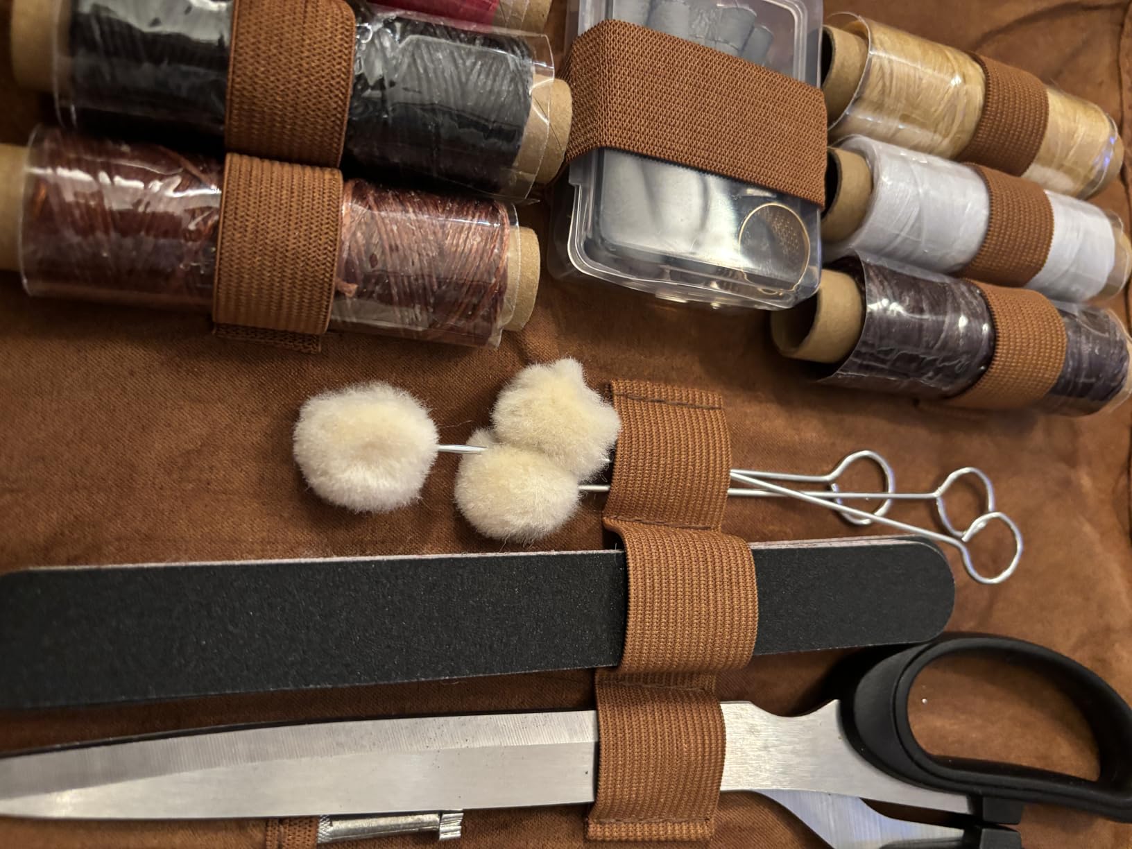 TLKKUE Leather Working Tools Leather Craft Tools for Carving Stamping with Custom Storage Bag Professional Tooling Kit customer photo 1
