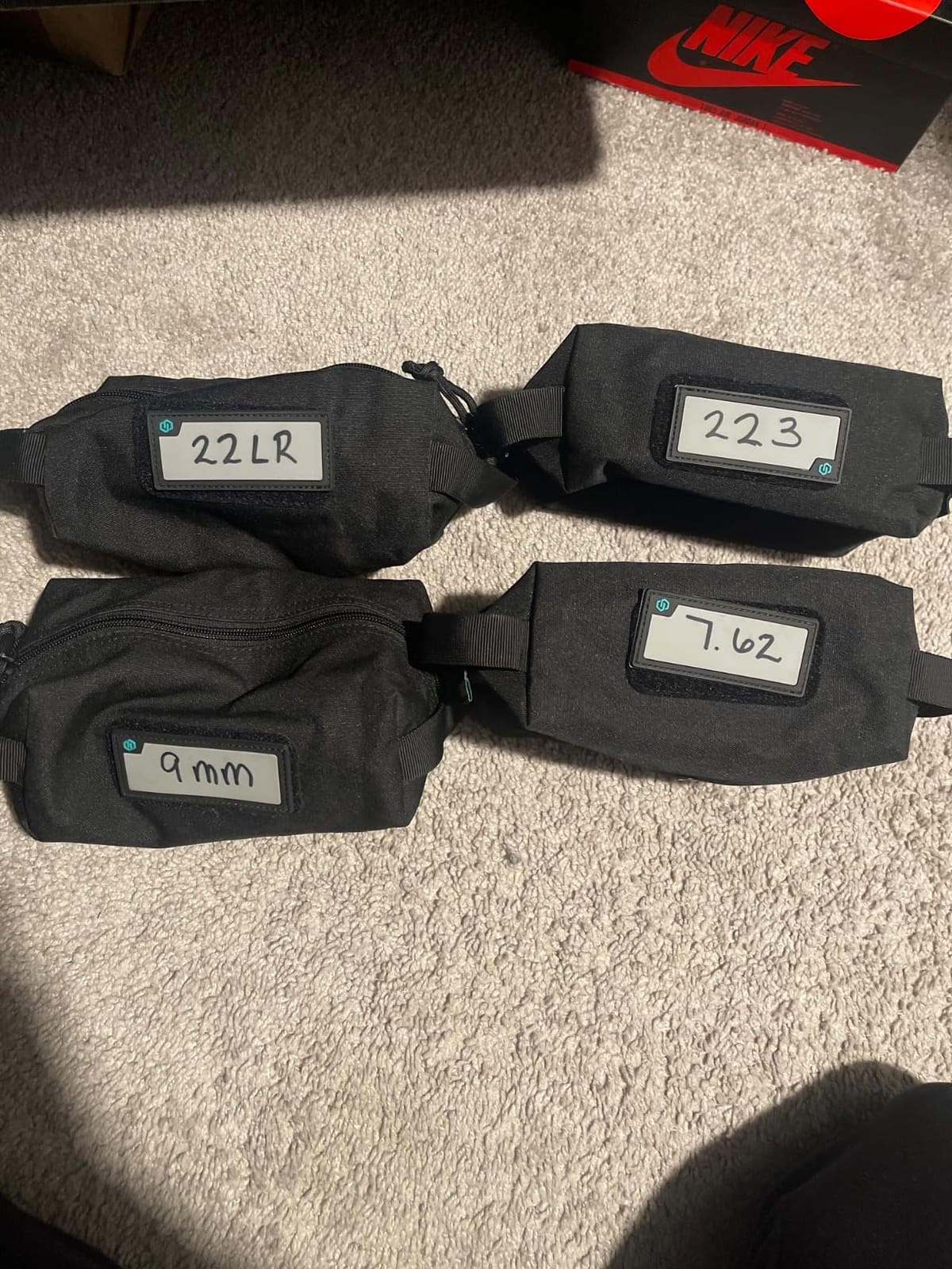 Savior Equipment Loose Sacs 4-Pack Tactical Ammo Pouch Firearm Ammunition Carrier Bag, ID Patches Included, Rifle Carbine Pistol Revolver Ammos Case Shooting Range Gear customer photo 1