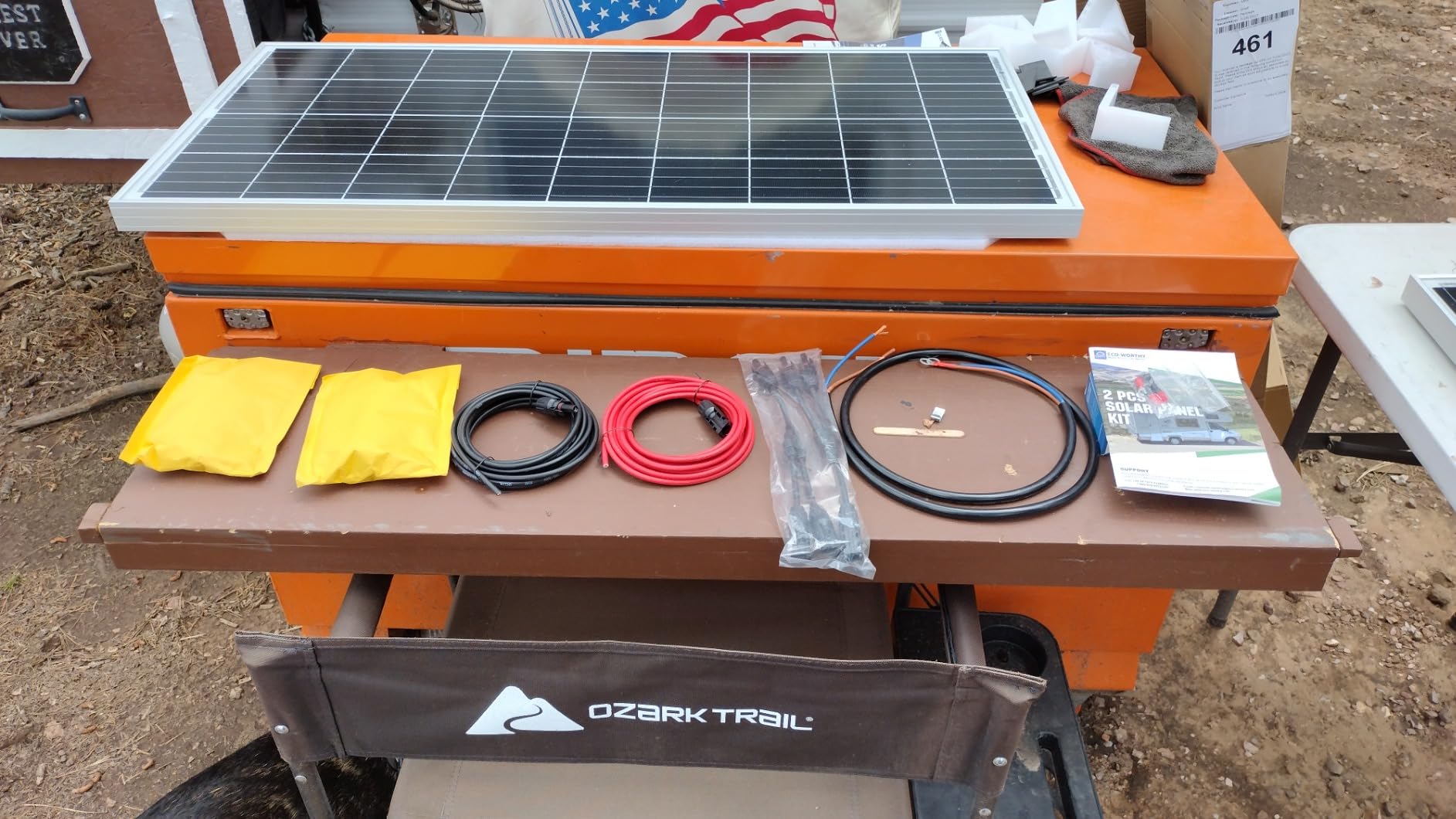 ECO-WORTHY 200 Watts 12 Volt/24 Volt Solar Panel Kit with High Efficiency Monocrystalline Solar Panel and 30A PWM Charge Controller customer photo 1