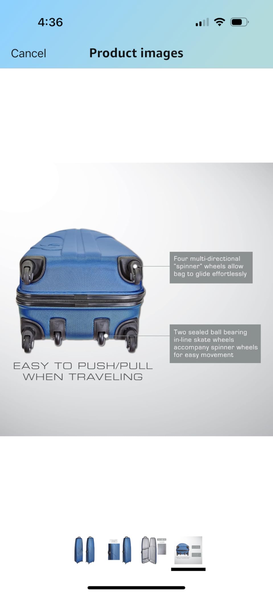 Samsonite Tour Deluxe Golf Hard Case Golf Travel Bag, Lightweight & Durable ABS Shell, 360 Degree Multi-Directional Wheels | Lightweight, Durable ABS Shell, 360 Degree Multi-Directional Wheels customer photo 1