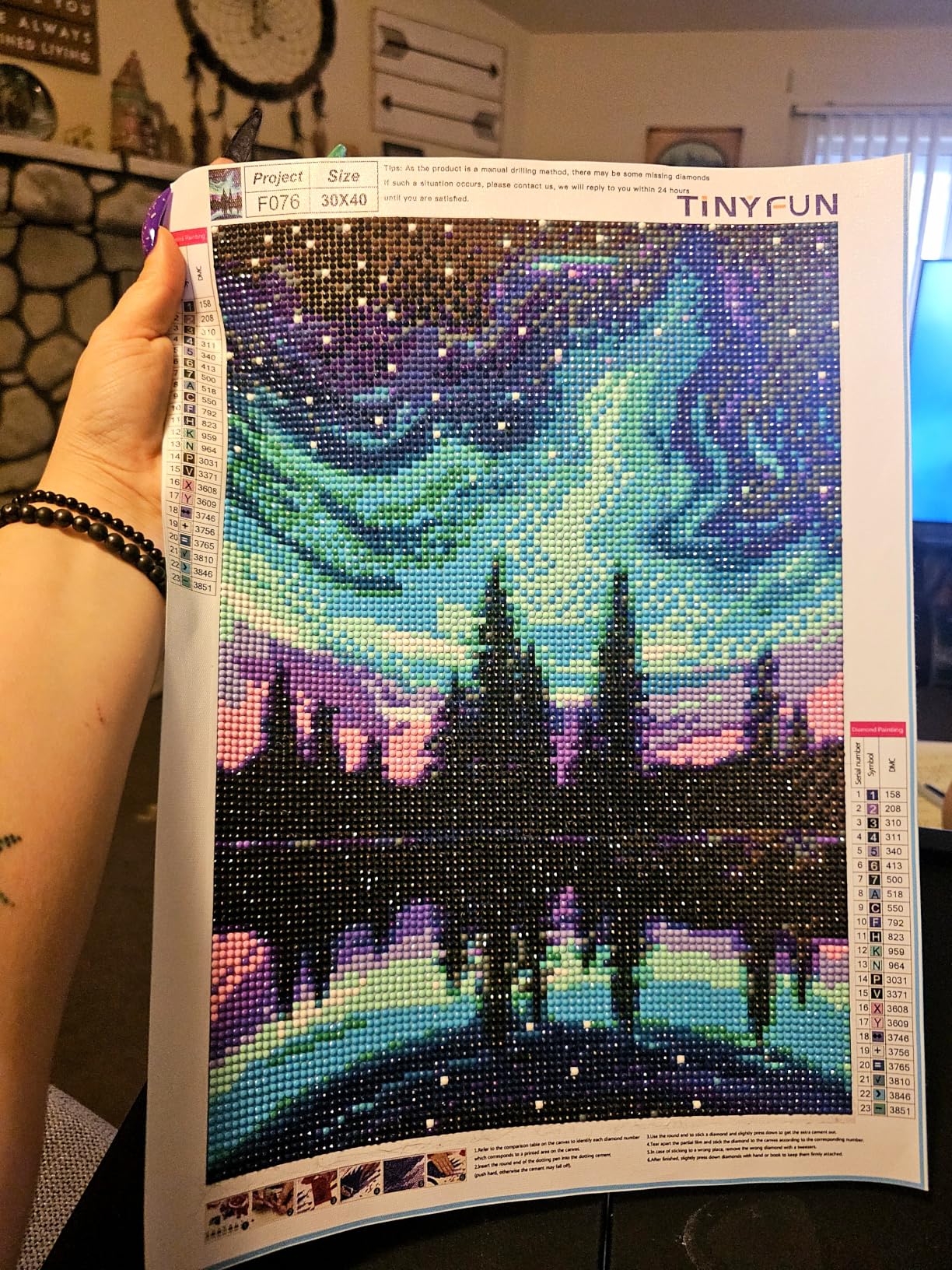 TINY FUN 12 Pack Diamond Painting Kits for Adults 5D Diamond Art Kit Paint by Number for Beginners, DIY Paint with Round Full Drill Diamonds Paintings Gem Art for Home Wall Decor Gift (12X16 Inch) customer photo 1