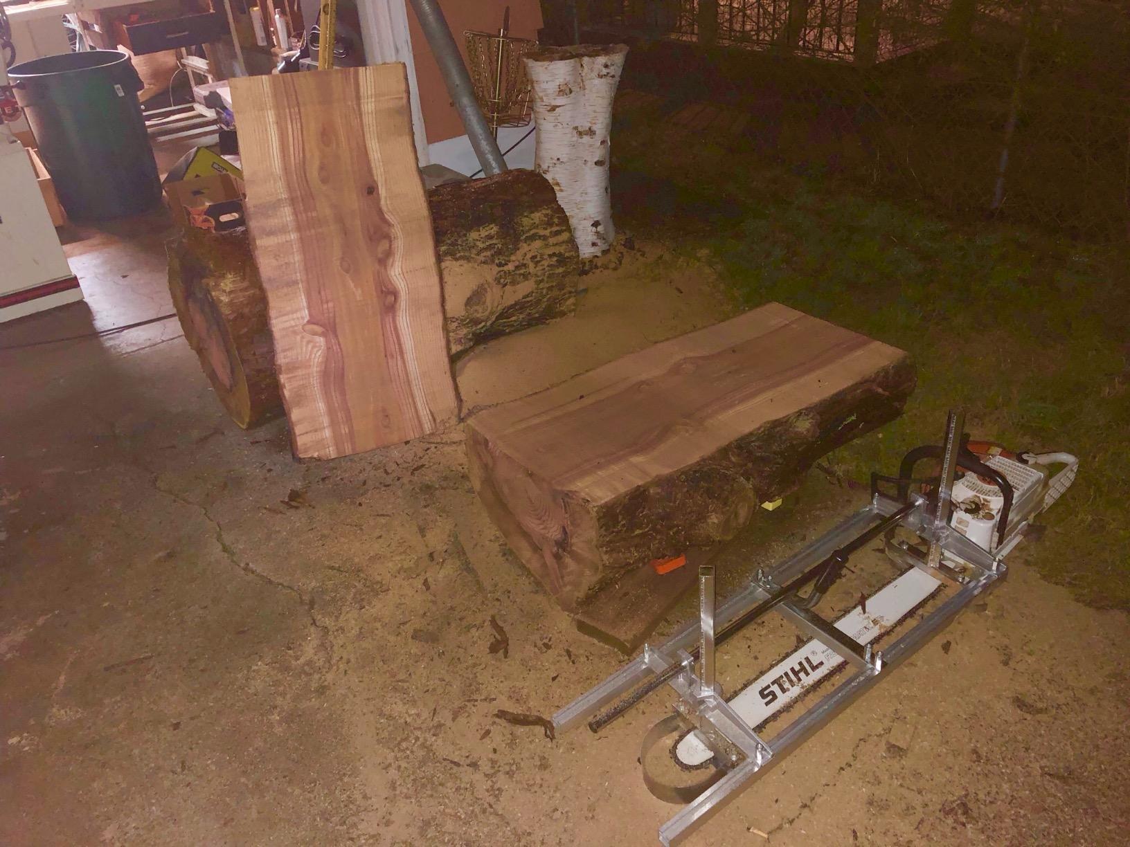 Portable Chainsaw Mill 36 Inches Planking Milling Bar Size 14 Inches to 36 Inches, with 9Ft Rail Mill Guide System customer photo 1