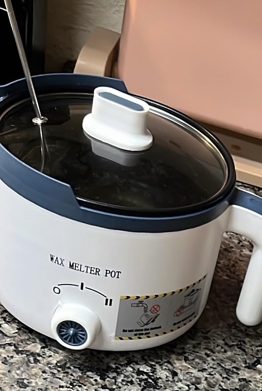 Electric Wax Melter for Candle Making with Pouring Spout, Non-Stick Small Candle Melting Pot customer photo 1
