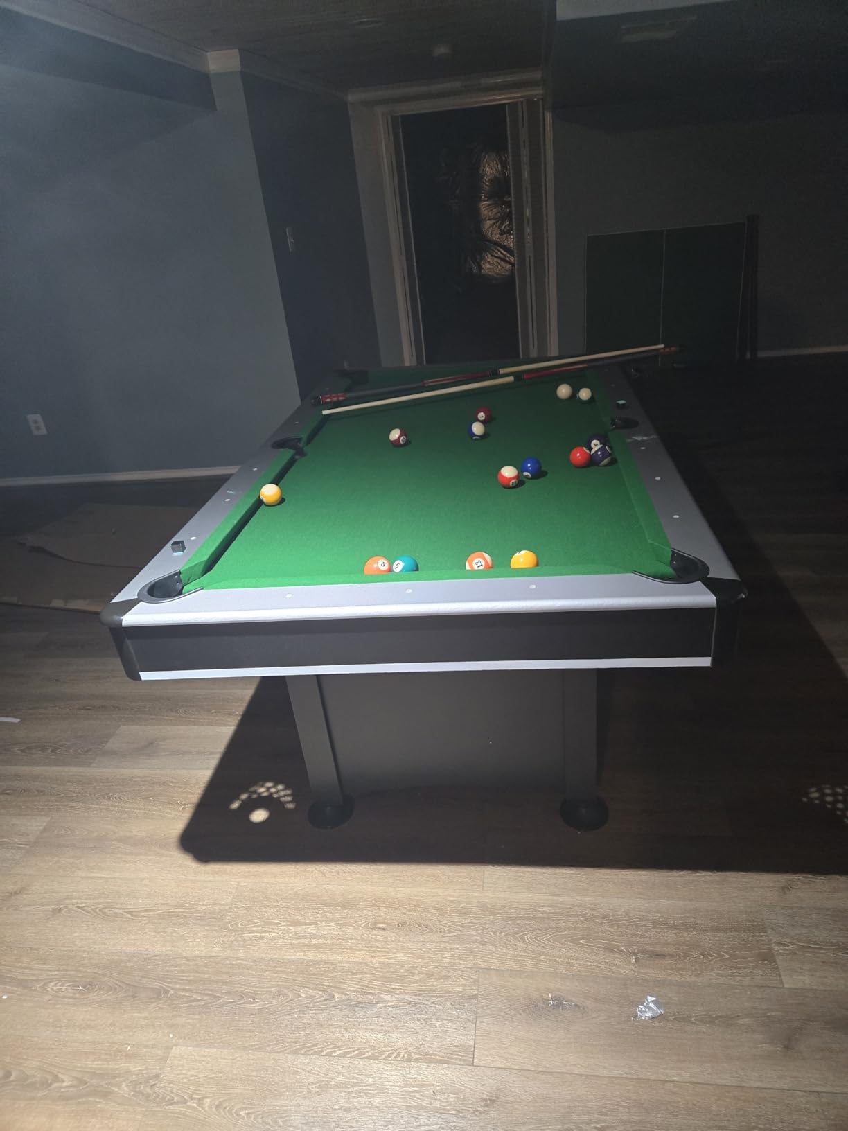 Scorpius 7-Foot Multi-Game Pool Table - Full-Size Billiards with Table Tennis Top customer photo 2