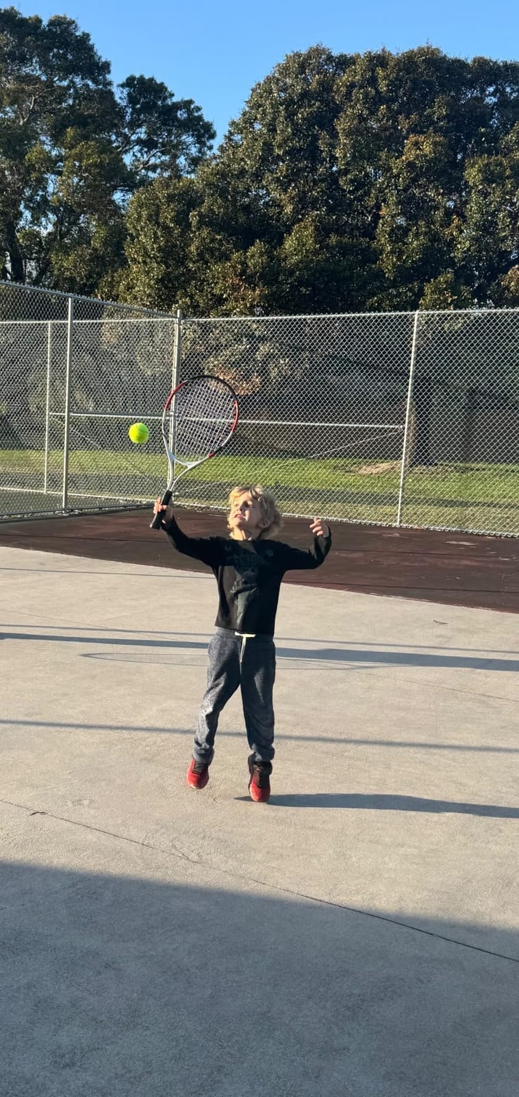 2-Pack Kids Tennis Racket Set, Junior Racquets with Bag and Balls | Aluminum alloy set with 2 pre-strung racquets, 2 balls and shoulder bag customer photo 2