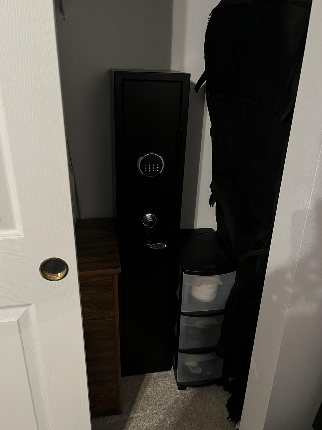 KAER 2-3 Long Gun Safe for Rifles and Pistols, Assembled Rifle Safe for Home | Gun Cabinet for Shotguns, Quick Access, Digital Lock, Removable Rifle Rack, Adjustable Shelves, Sensor Light, Alarm System customer photo 1