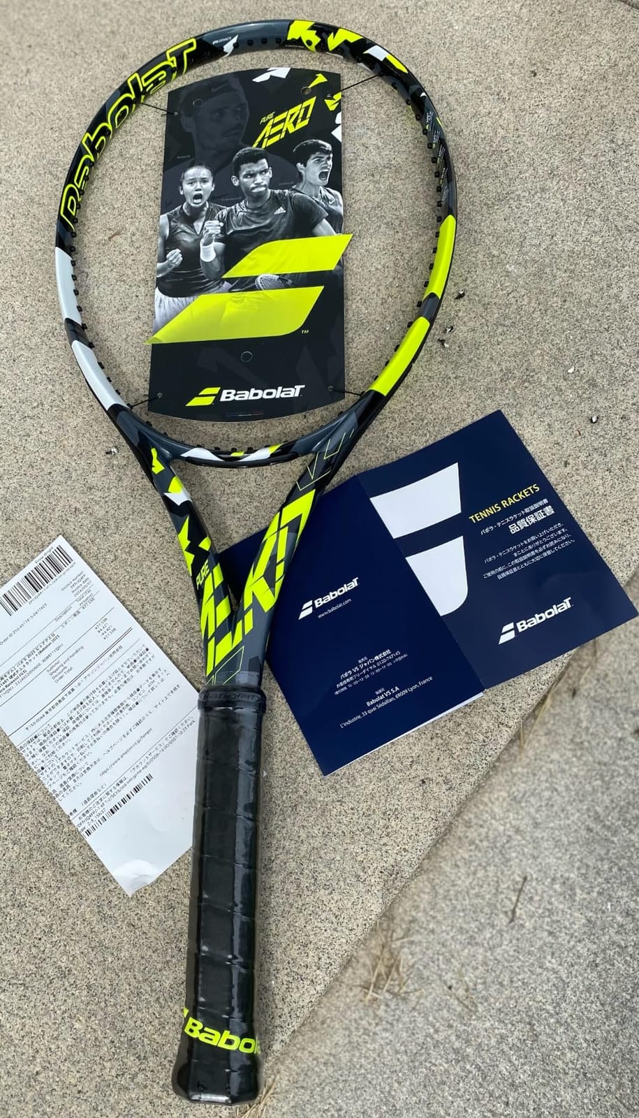 Babolat Pure Aero Tennis Racquet (7th Gen) Strung with Synthetic Gut at Mid Range Tension customer photo 2