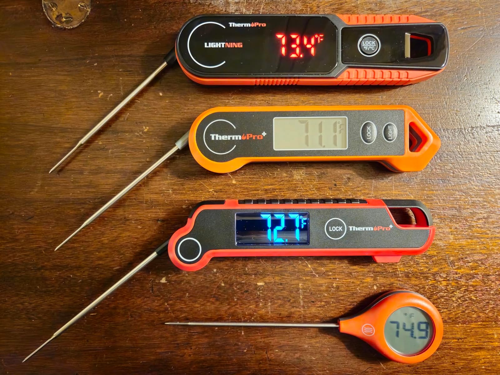 TempPro TempSwift 1 Sec Instant Read Meat Thermometer Digital | Kitchen Food Thermometer with 180° Rotating Display, IP67 Waterproof Cooking Thermometers for Deep Fry Smoker Grill BBQ customer photo 1
