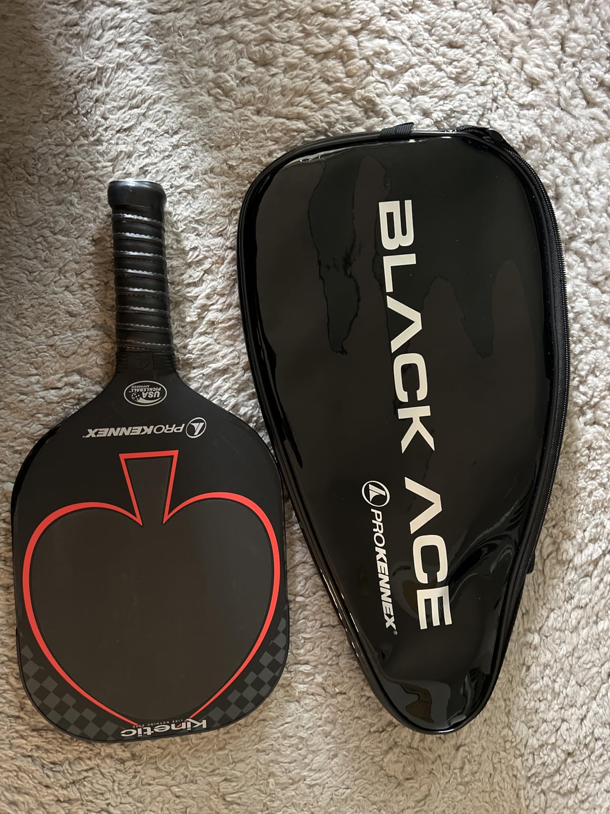 PROKENNEX Black Ace Pro - Pickleball Paddle with Toray 700 Carbon Fiber Face - Comfort Pro Grip customer photo 2