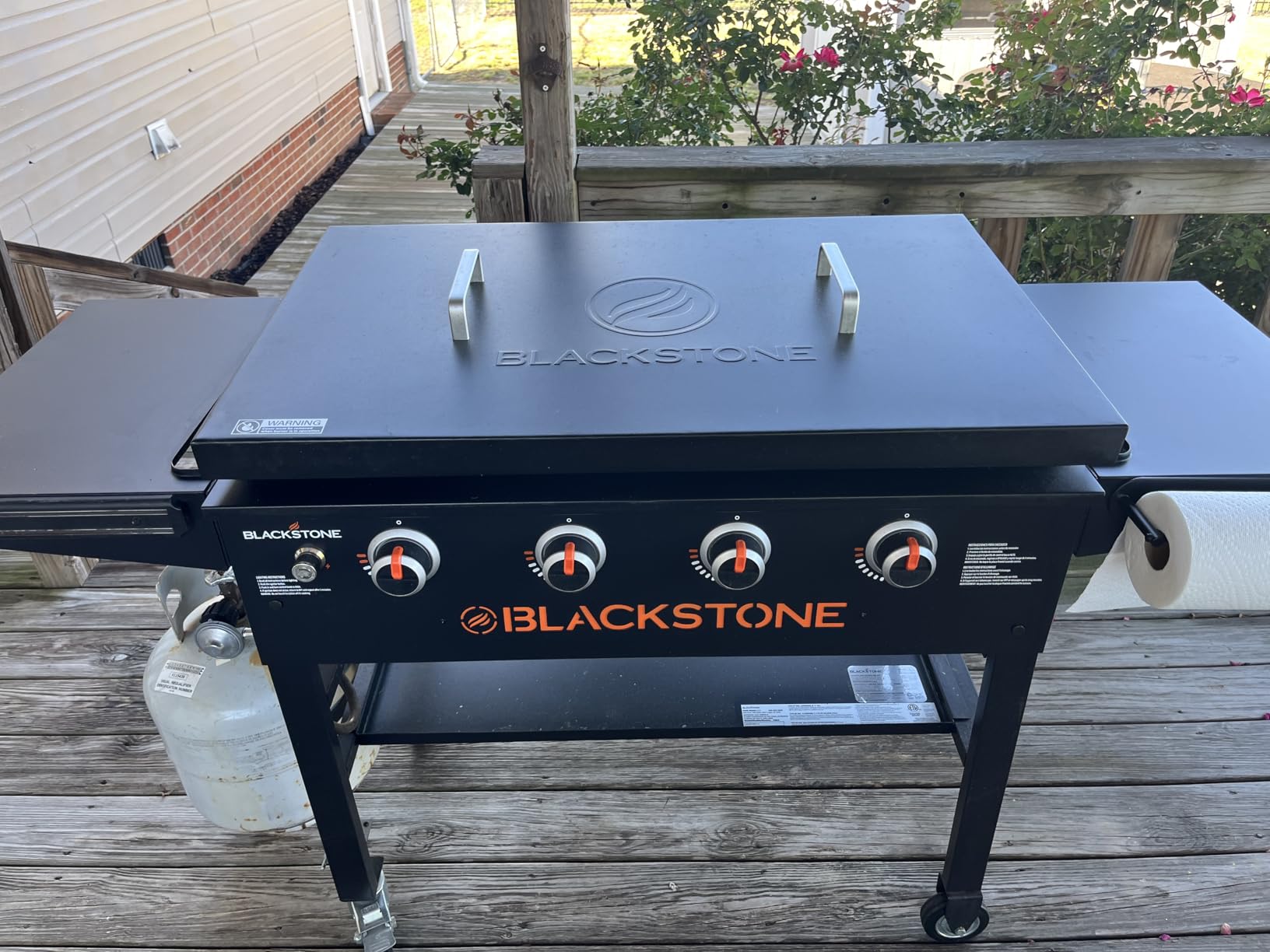 Wind Guards for Blackstone 22 Inch Griddle, Grill Accessories for Griddle Grill and Camping, MeWeBlue 5018 Magnetic Stainless Steel Wind Screens Protect Flame Hold Heat, Compatible with Hood, Black customer photo 1