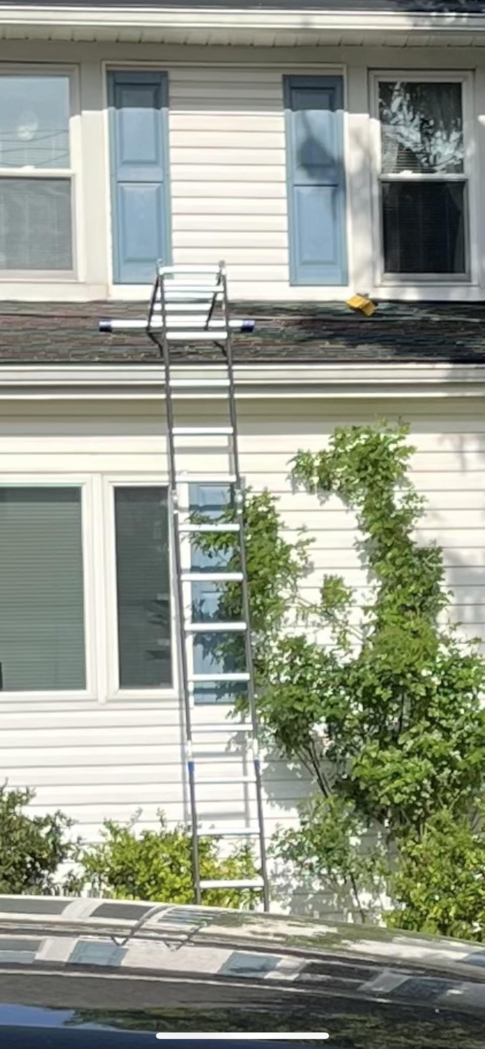 Bryner Step Folding Ladder 19.6ft Multi-Purpose Aluminium Extension Ladders, 7 in 1 Folding Adjustable Telescoping Step Ladder 330lbs customer photo 1