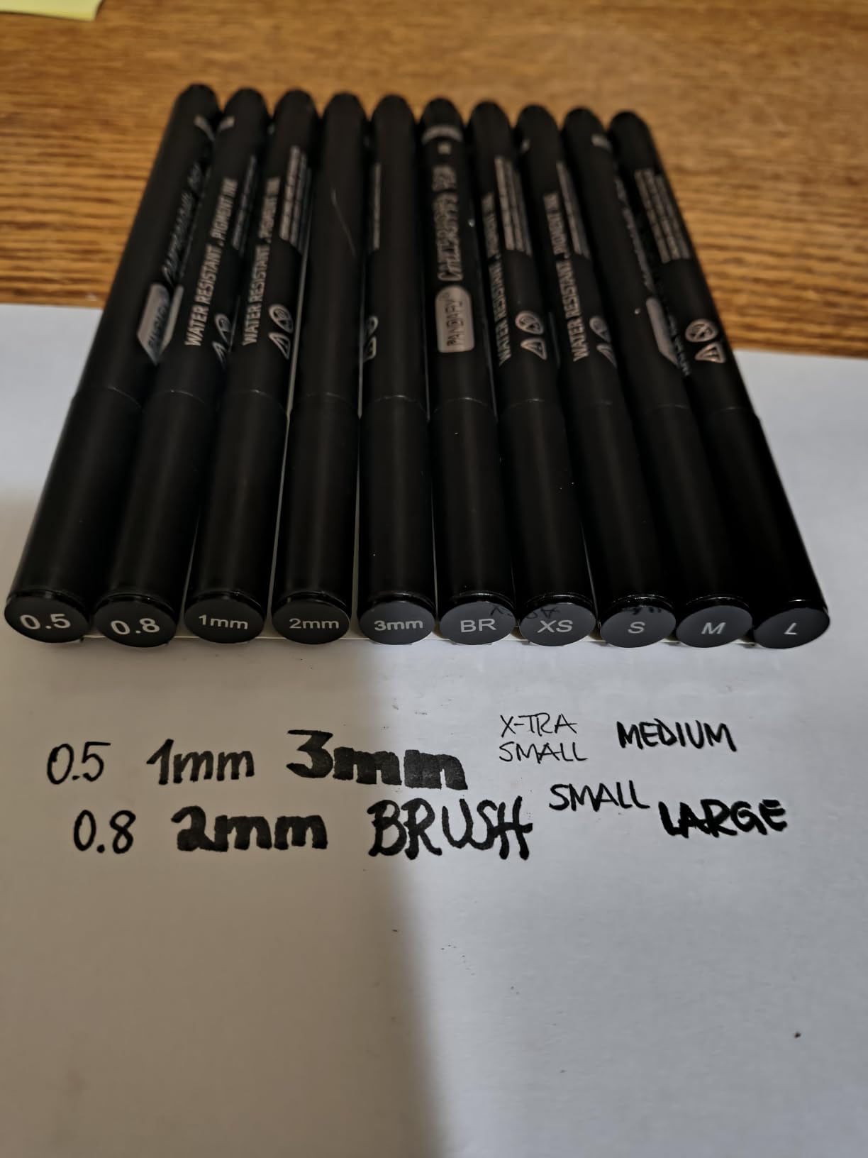 PANDAFLY Calligraphy Pens for Writing, 10 Size, Hand Lettering Pens | Brush Pens Calligraphy Set for Beginners, Calligraphy Brush Pens for Art Drawing, Sketching, Scrapbooking, Journaling customer photo 2