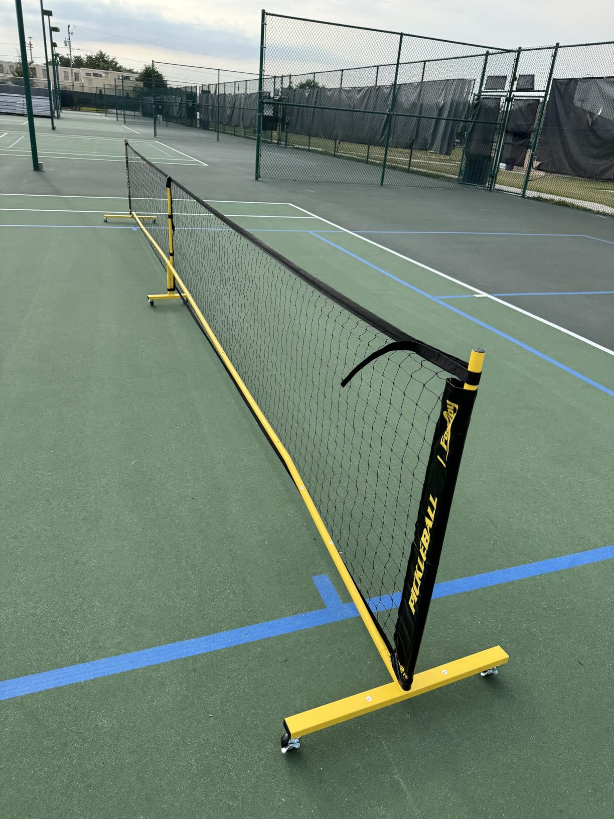 Fostoy Portable Pickleball Net Set with Wheels, 22 FT & Half Court 11 FT | Pickle Ball Net System, Steady Metal Frame with Carry Bag for Backyards, Driveways, and Garages customer photo 2