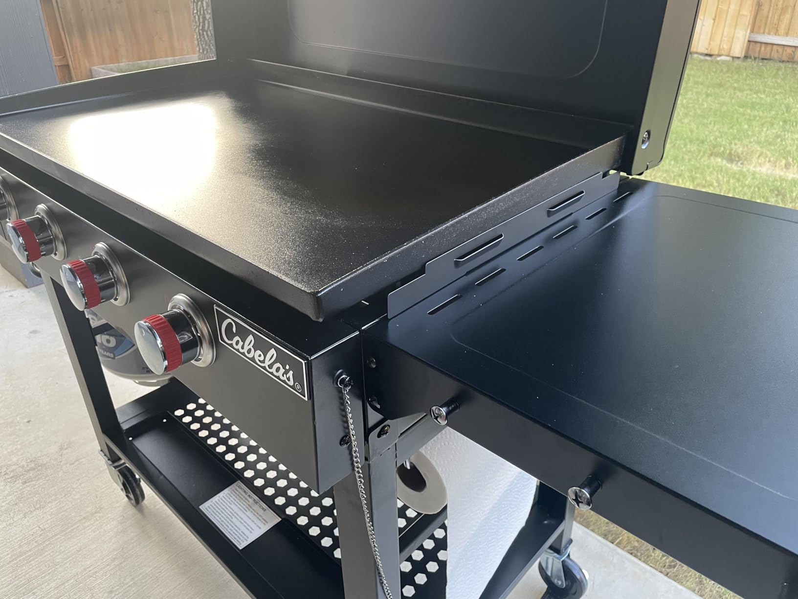 Magnetic Wind Guards for Blackstone 28 Inch Griddle Accessories | Upgraded Heavy Duty Wind Screens & Heat Shield for Side Table, Even Heating & Propane Saver, Fits Hood, Lid, Rear Grease Cup customer photo 1
