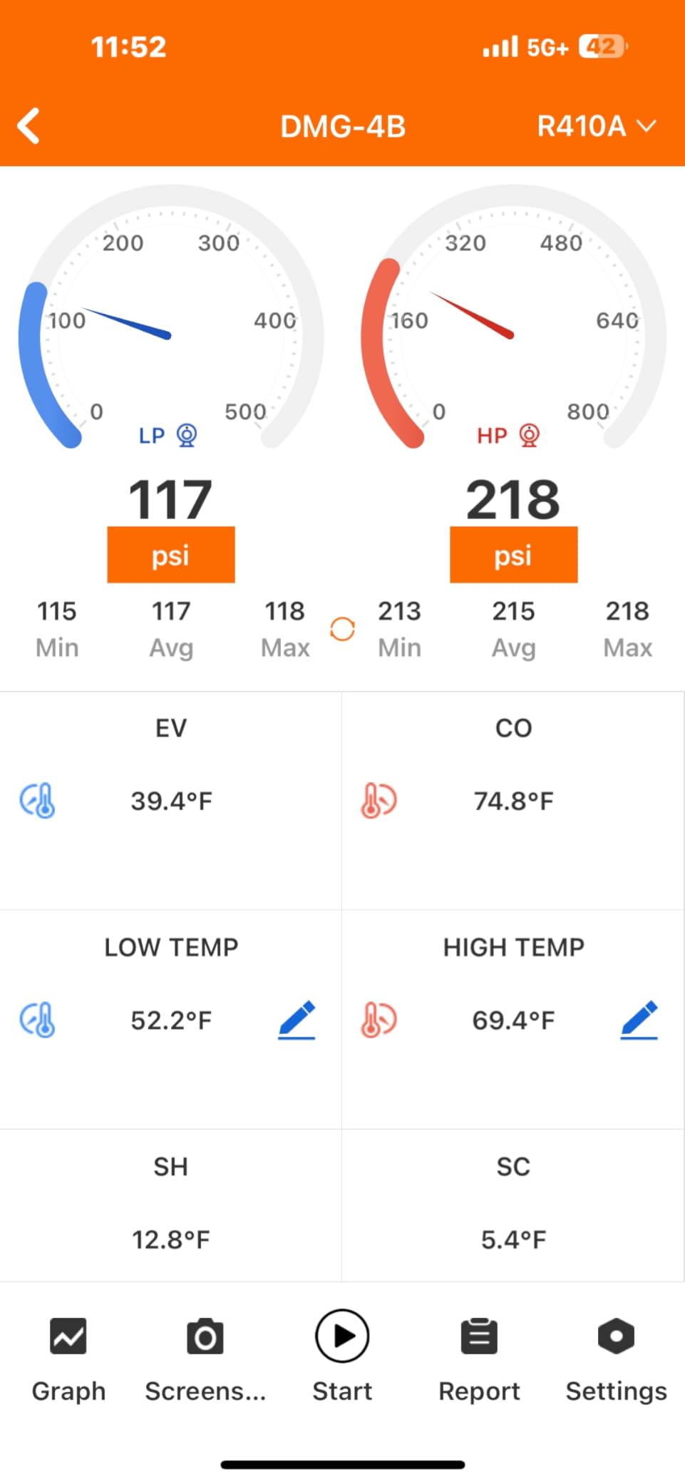 Elitech Digital Manifold Gauge DMG-4B, HVAC Refrigerant Gauge with Bluetooth | Supports R410A R134A R22, 140+ Refrigerants, PT Mode, ±1% FS Accuracy, Bluetooth App, 800 psi Range customer photo 2