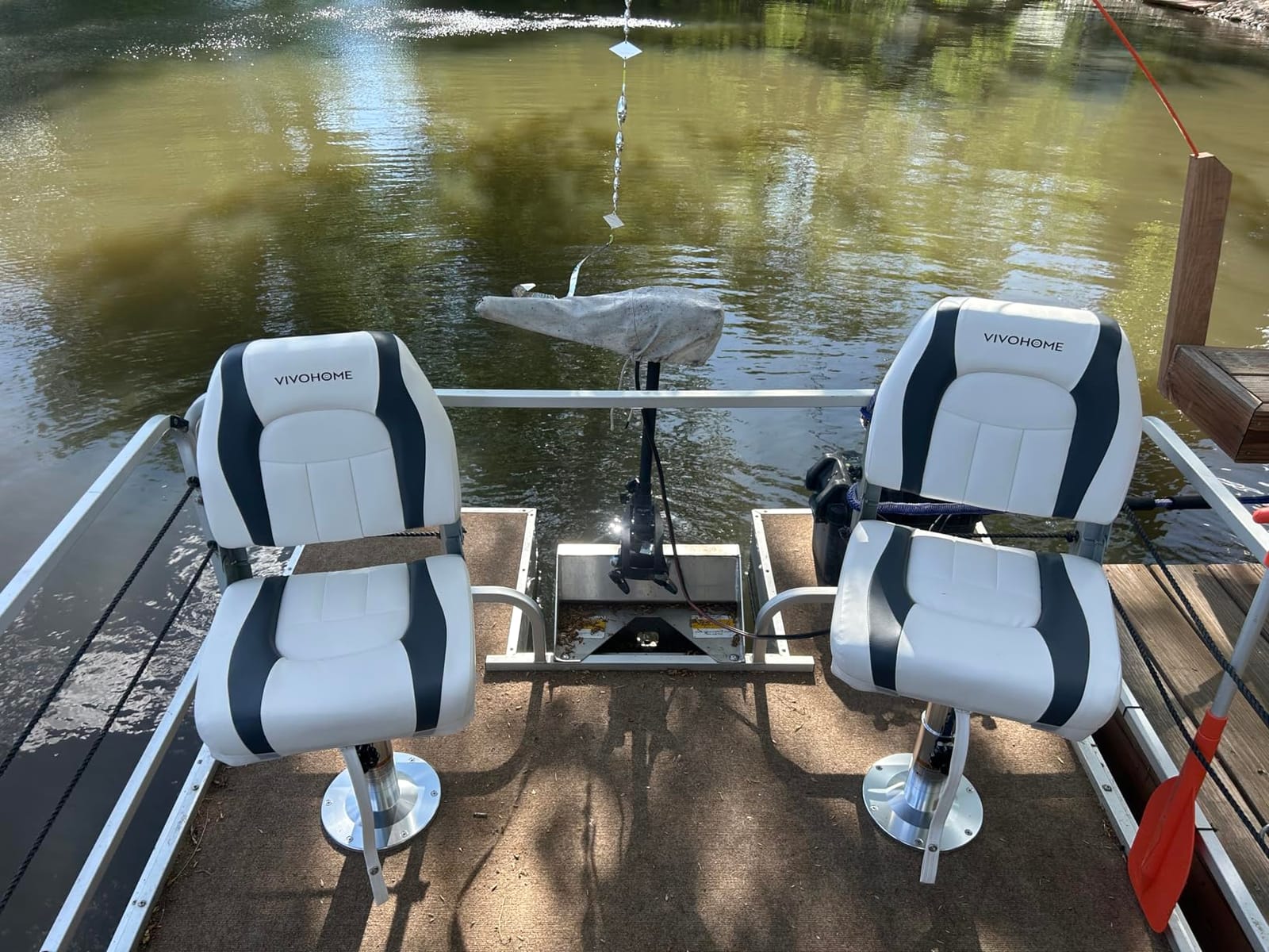 Aluminum Adjustable Height Locking Boat Seat Pedestal, Boat Chair Base | 13 inches to 19 inches customer photo 2
