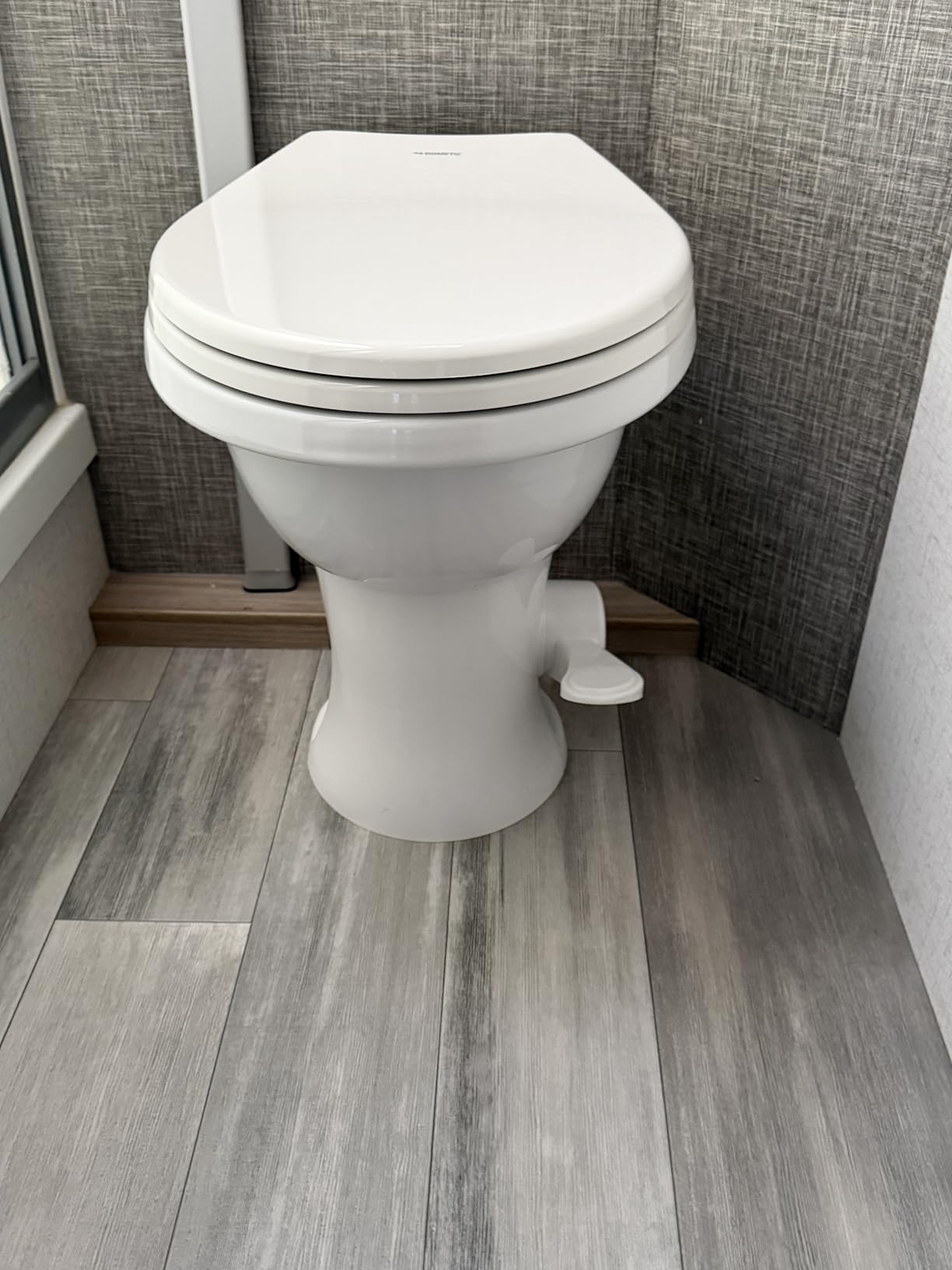 Dometic Model 410 Complete RV Toilet - Round Porcelain Bowl | Universal Fit & 2-Bolt Mount, 18