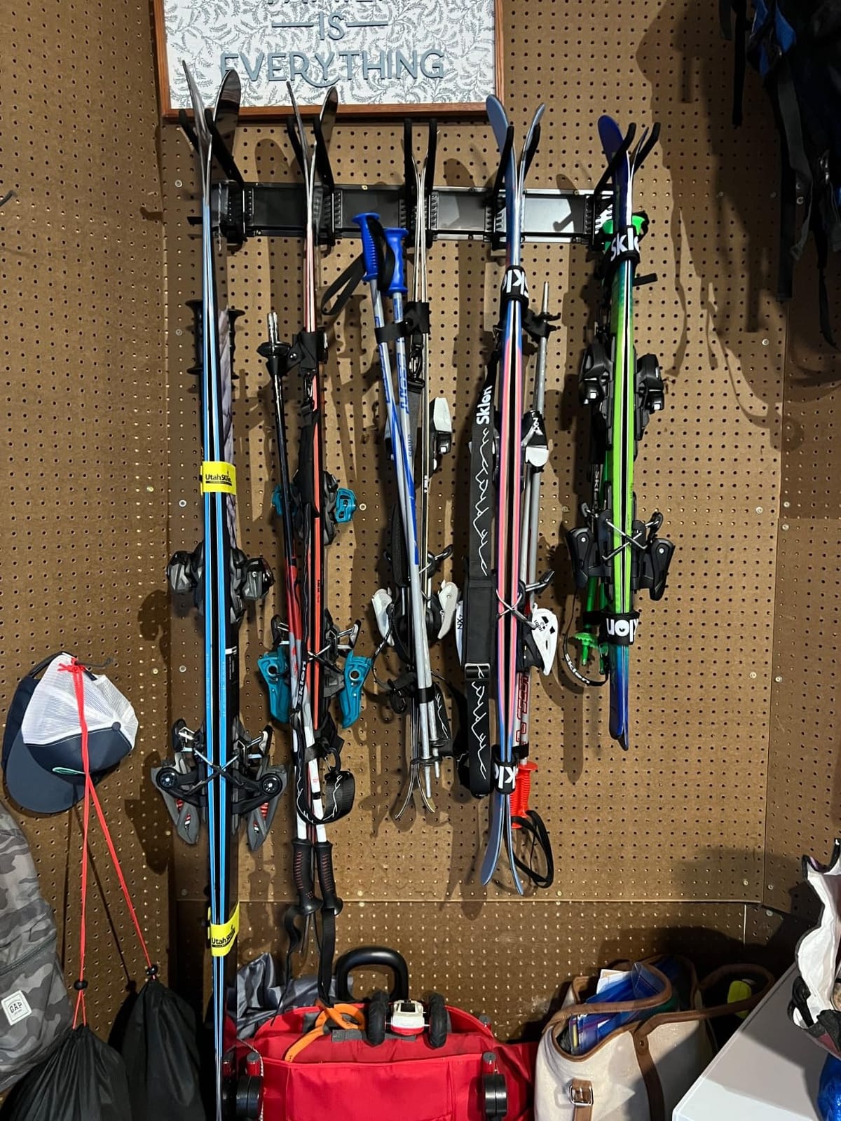 Ultrawall Ski Rack, Wall Mounted Ski Storage Rack, Garage Skis Holder | 10 Pairs of Skis Organizer for Home Shed, Holds Up to 300lbs, 16-Inch customer photo 1