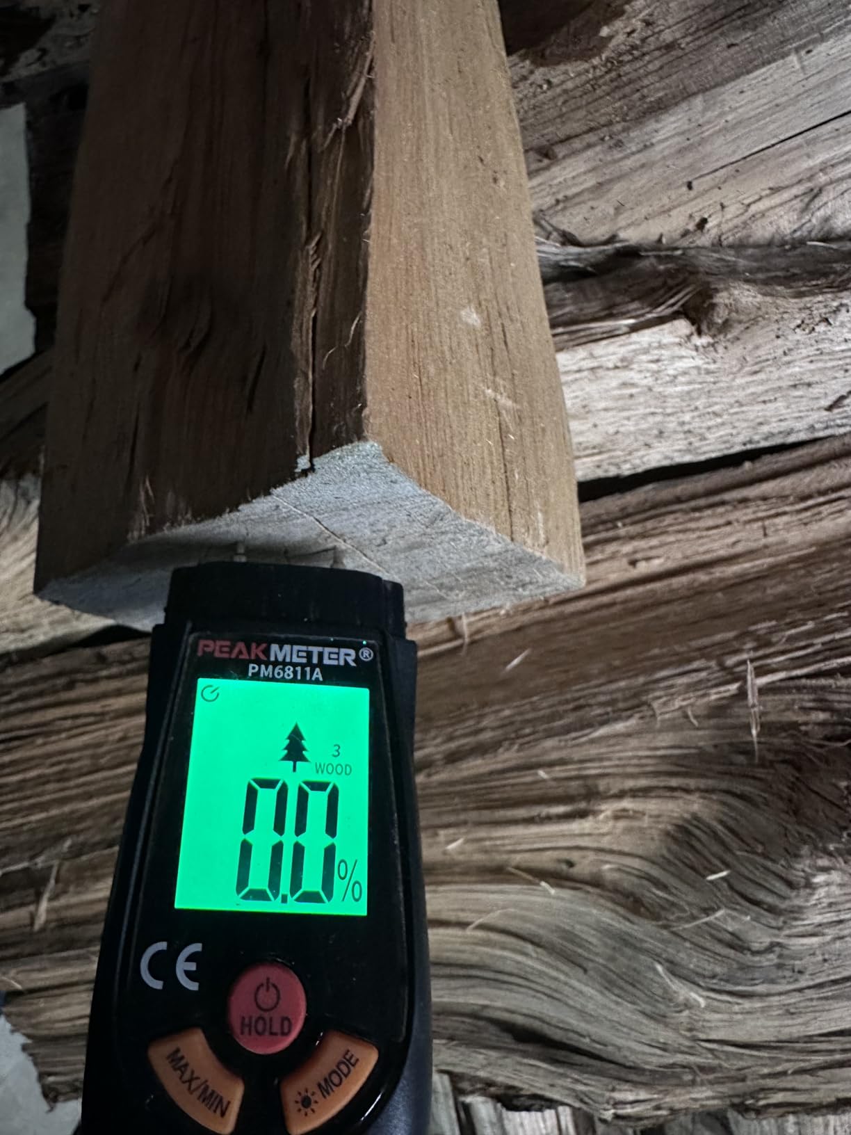 Wood Moisture Meter, with Battery and LCD Display, Suitable for Quick Determination of Moisture Content of Many Types of logs, Paper, Plywood, Plaster Walls, Floor coverings customer photo 2