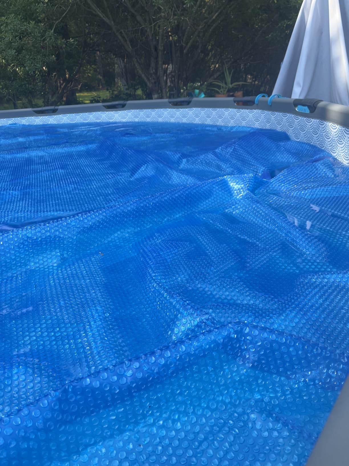 In The Swim 18' Standard Blue Round Solar Pool Cover 8 Mil for Solar Heating Above Ground Pools and Inground Pools customer photo 1
