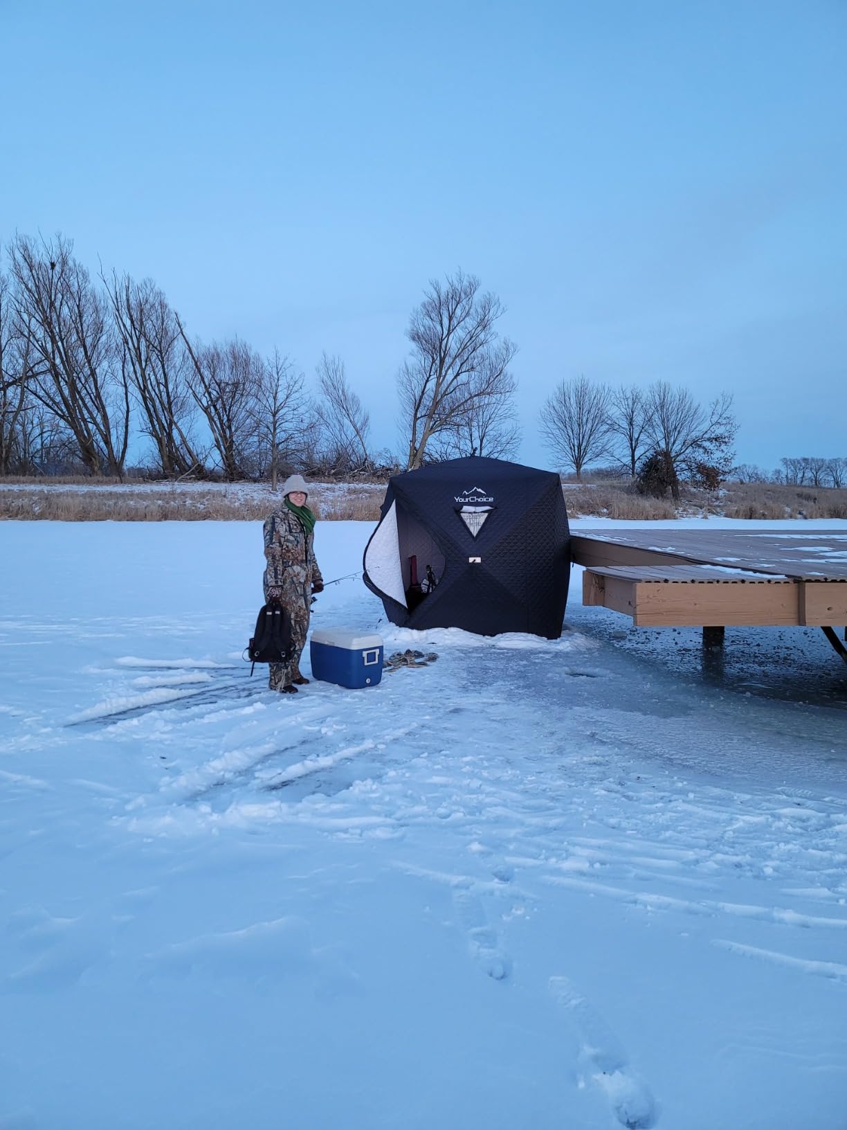 Your Choice Pop Up Ice Fishing Shelter 3-4 Person Insulated Tent customer photo 1