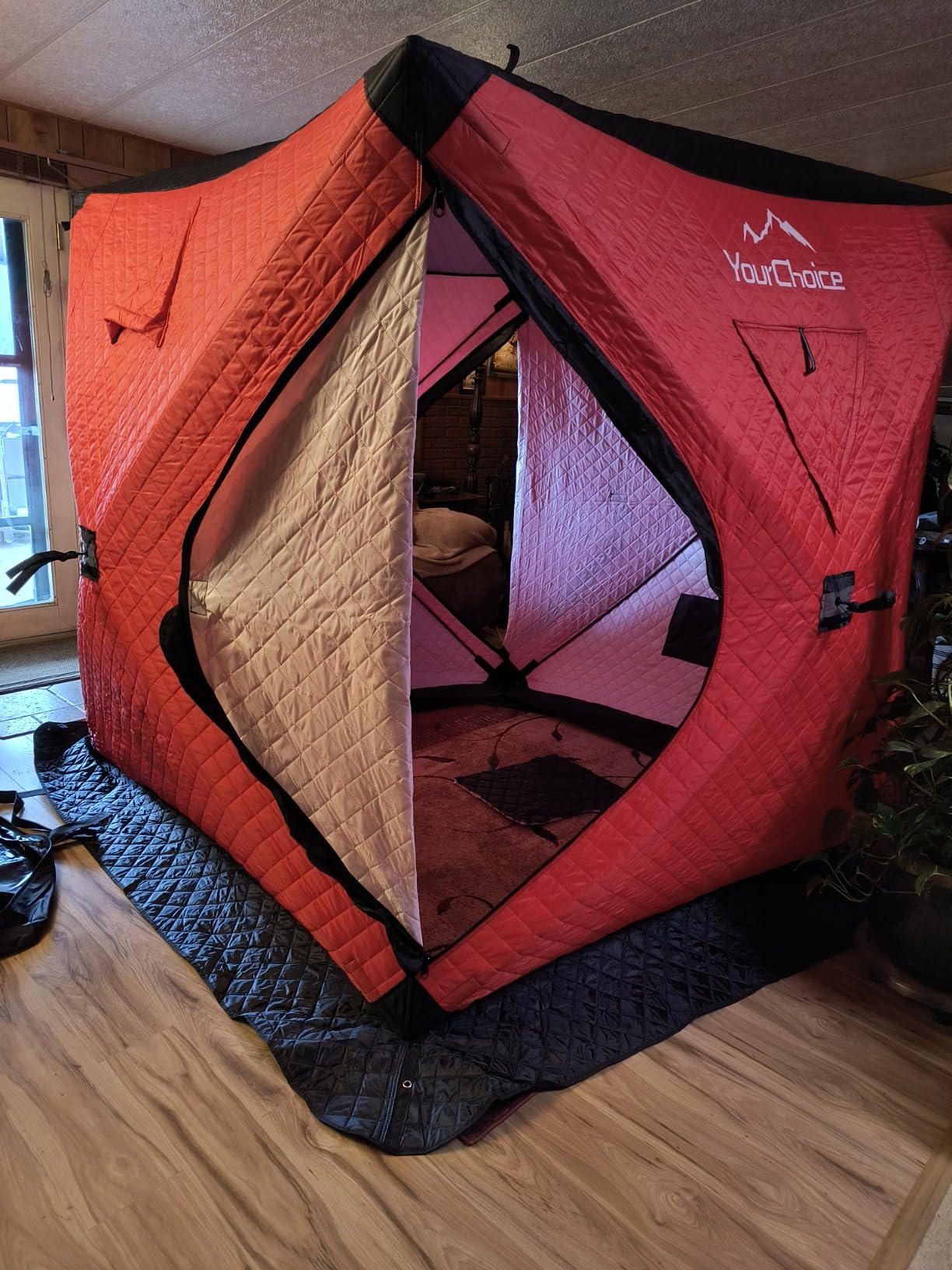 Your Choice Pop Up Ice Fishing Shelter 3-4 Person Insulated Tent customer photo 2