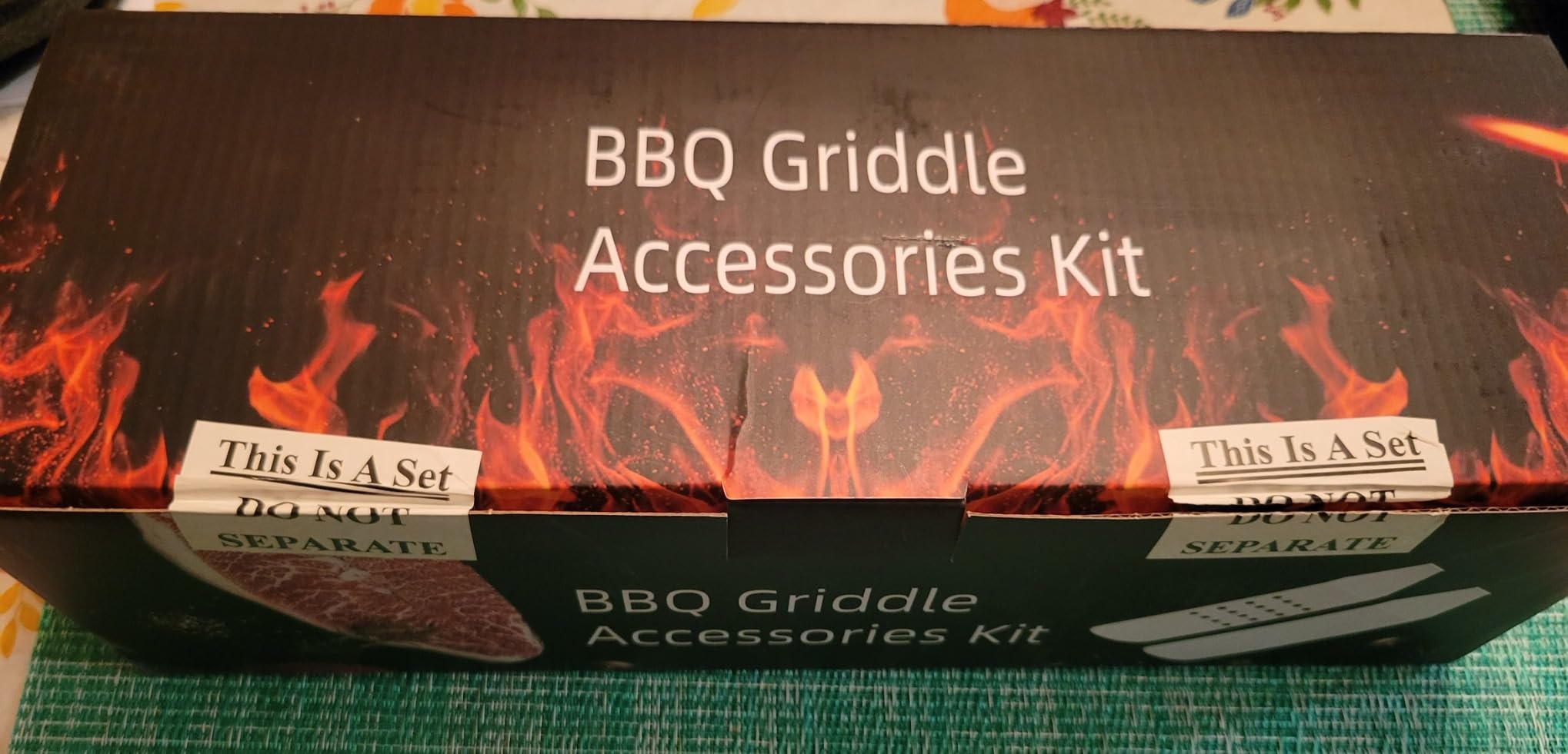 14PCS Griddle Accessories Kit, Flat Top Grill Accessories Set for Blackstone and Camp Chef, Grill Spatula Set with Enlarged Spatulas, Scraper for Outdoor Barbecue customer photo 2
