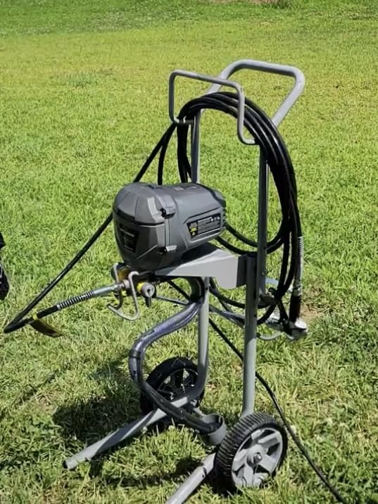 InoKraft MaXpray M3 Cart Airless Paint Sprayer, 3300 PSI 650W | Thinning-free latex & acrylic spraying; large projects; includes 2x25 ft hoses, 18