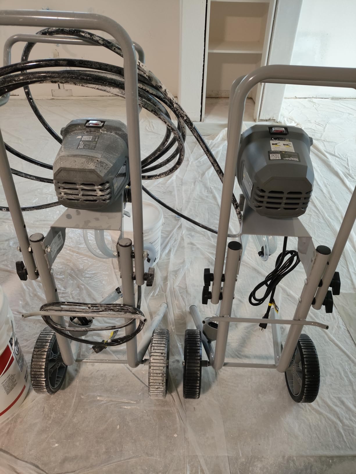 InoKraft MaXpray M3 Cart Airless Paint Sprayer, 3300 PSI 650W | Thinning-free latex & acrylic spraying; large projects; includes 2x25 ft hoses, 18