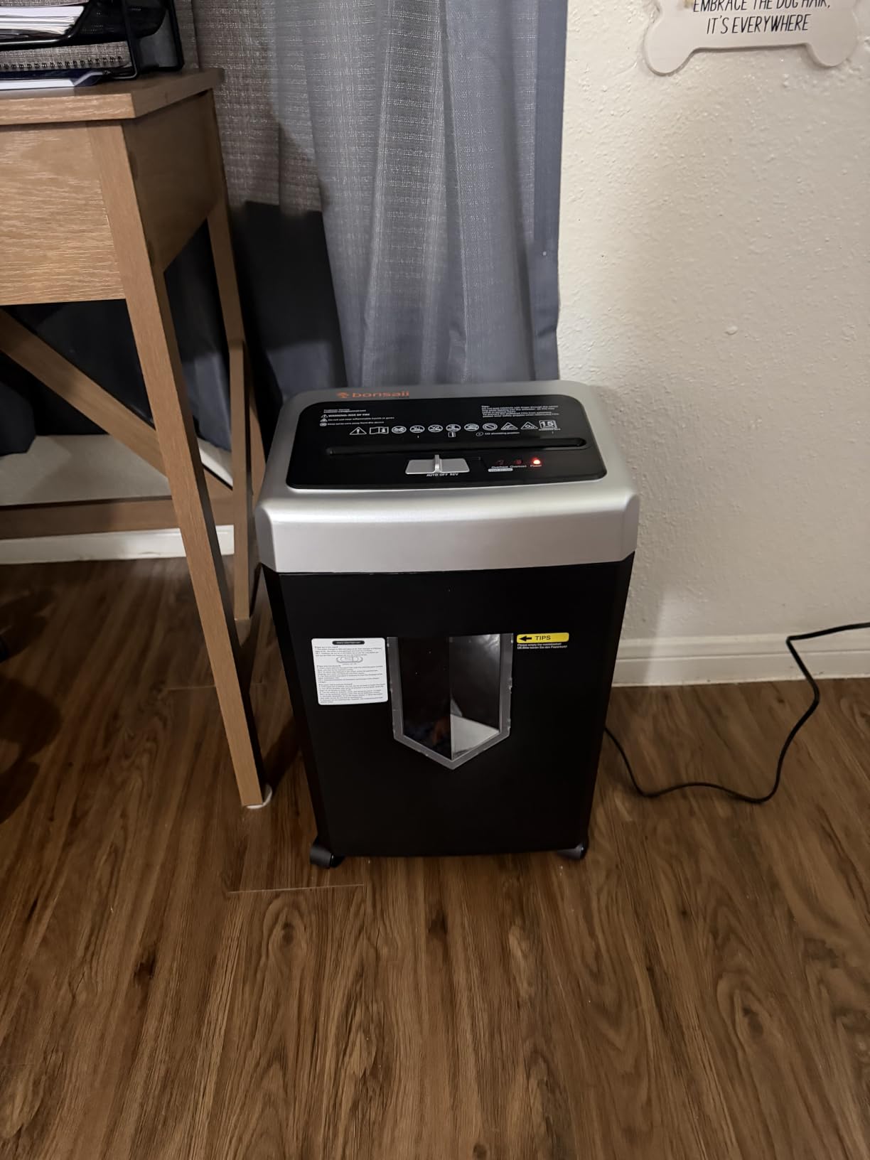 Bonsaii 15-Sheet Cross-Cut 40-Min Heavy Duty Paper Shredder for Home Office, Anti-Jam, P-4 Security (C169-B) customer photo 2
