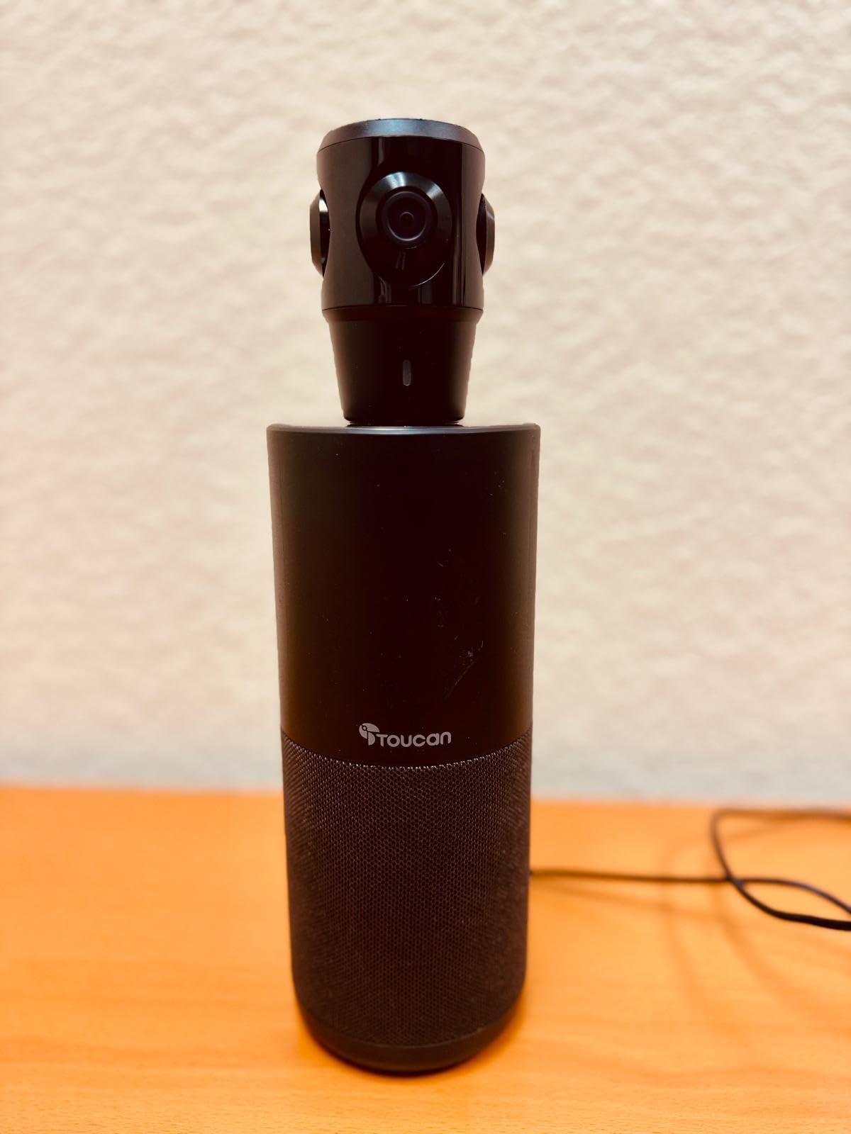TOUCAN 360-Degree Video Conference Camera, 1080p HD Webcam with 4 Noise Reduction Mics, Speaker, AI Tracking, Works with Zoom, Google Voice, Microsoft Teams customer photo 2