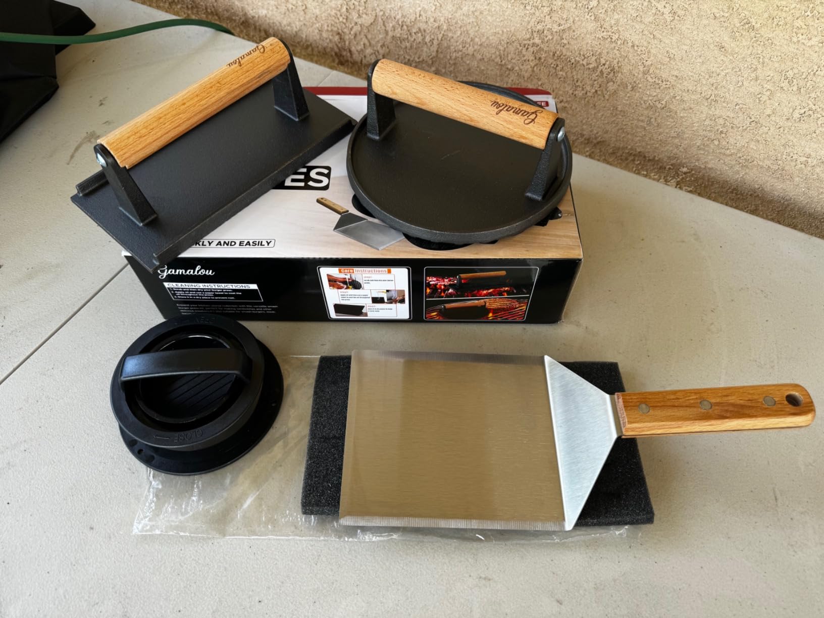 Smashed Burger Press BBQ Kit: 7