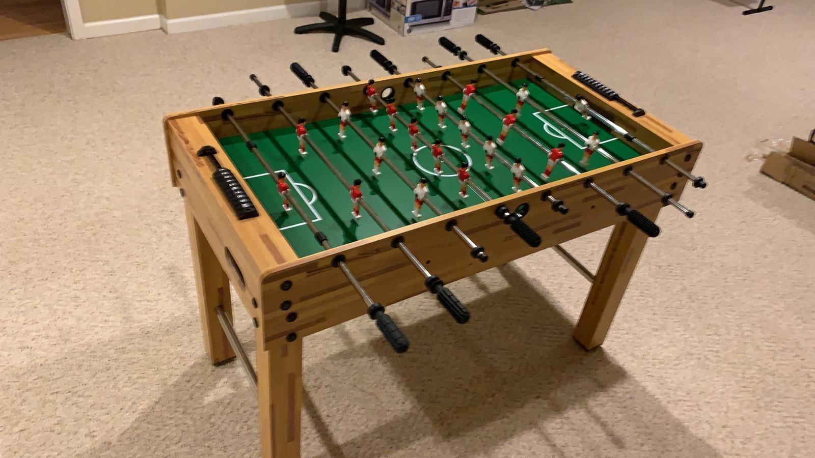 Best Choice Products Foosball Table for Kids and Adults, Game Room Soccer Game Table w/ 2 Balls, 2 Cup Holders, Ergonomic Handles, Chrome Finished Metal Bars customer photo 1