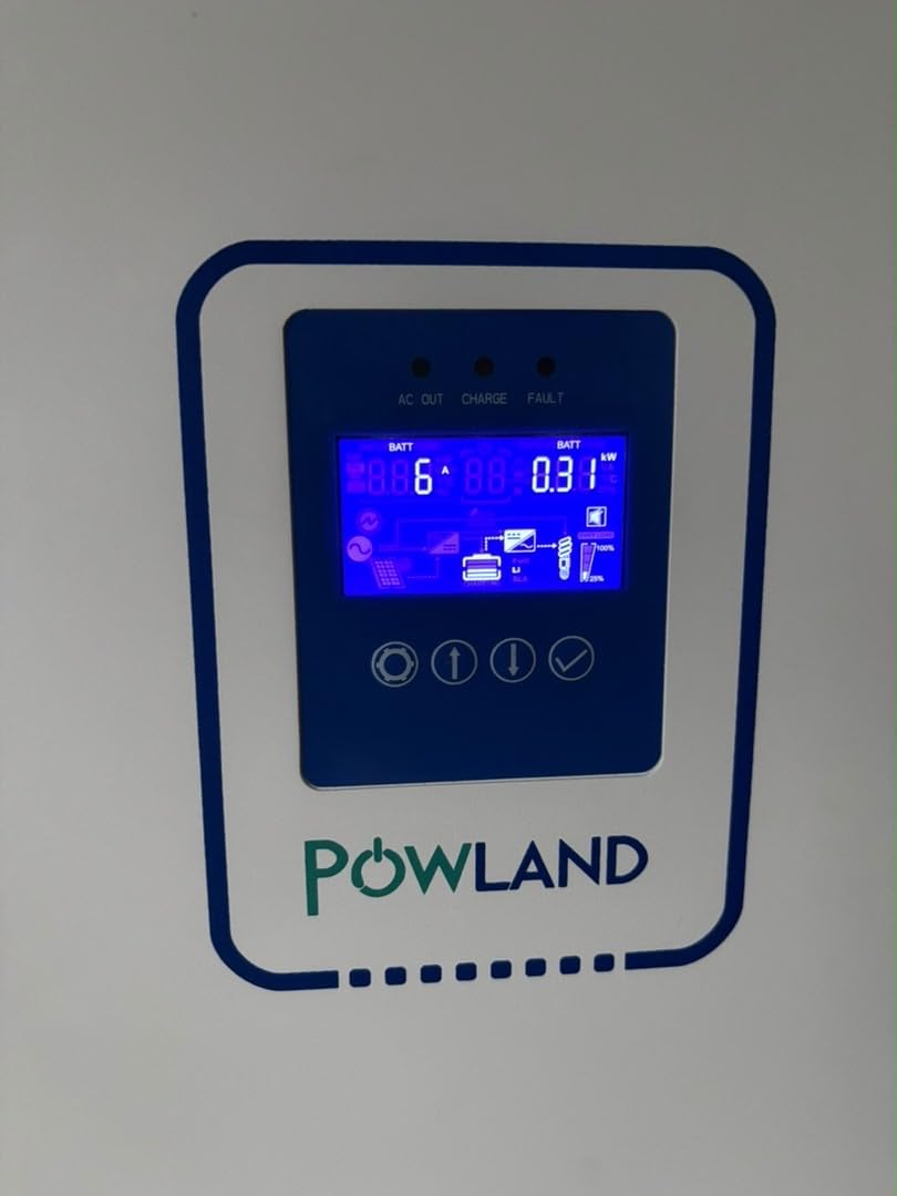 POWLAND 3600W Solar Inverter, Pure sine Wave Inverter, 48V to 110V/120V, Built-in 80A MPPT Controller, Suitable for Homes, RVs, and can be Used with Lithium Lead-Acid Gel Battery Off-Grid Systems customer photo 1
