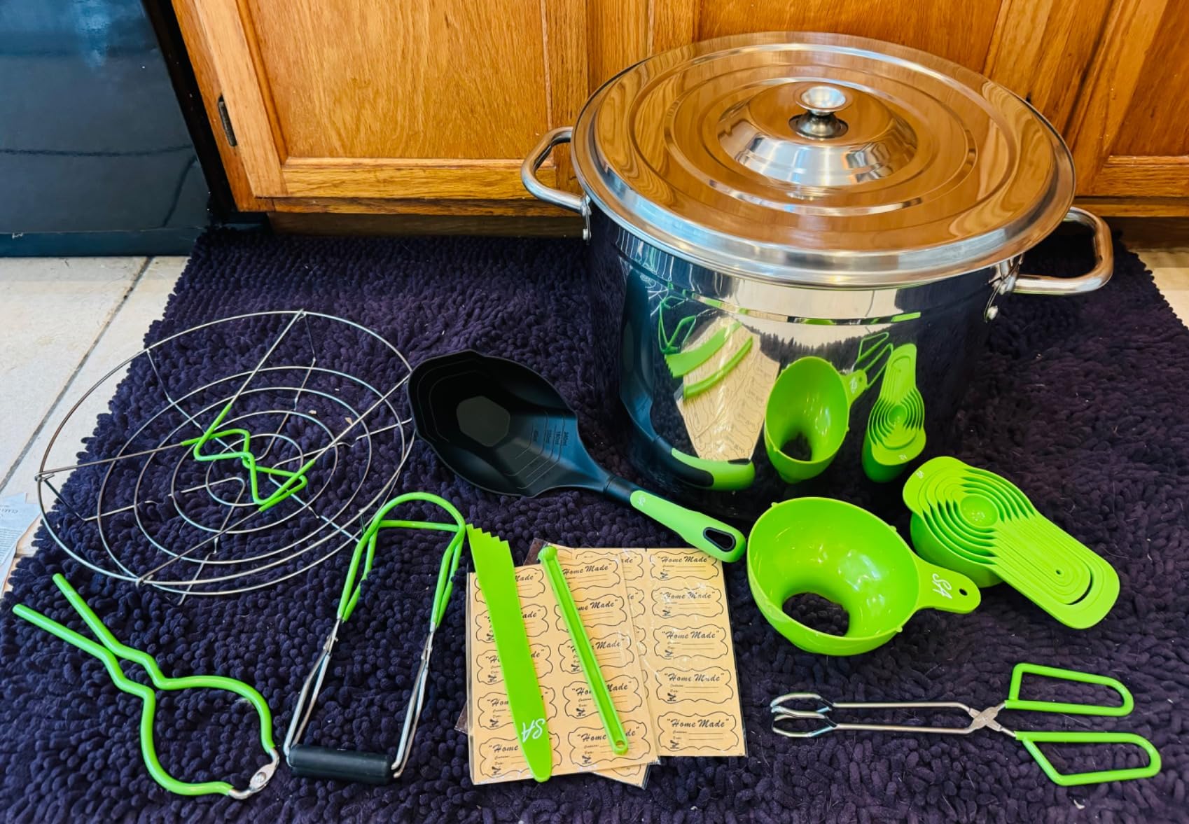 Food-Grade 24 Qt Stainless Steel Canning Pot with Rack and Lid, Large Water Bath Canner, Full Home Canning Supplies Starter Kit | All-in-One Kitchen Tools & Accessories Set | by Supa Ant customer photo 2
