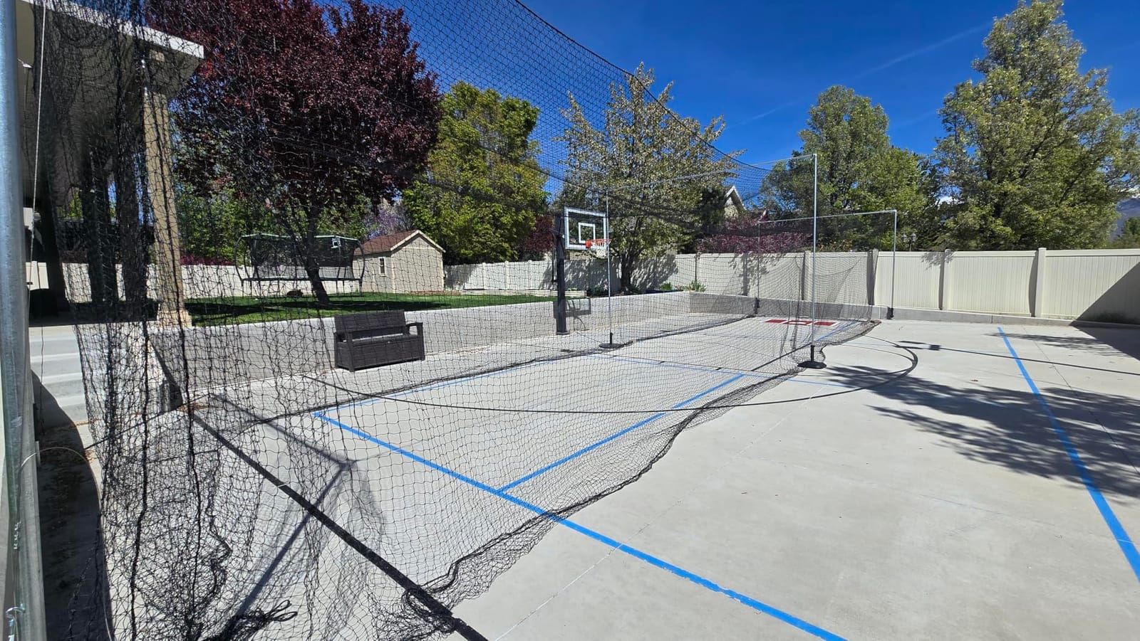 VEVOR Baseball Batting Cage,Professional Softball Baseball Batting Hitting Training Net,Heavy Duty Enclosed PE Practice Portable Pitching Cage Net&Carry Bag,for Backyard,Field,Indoor&Outdoor customer photo 2