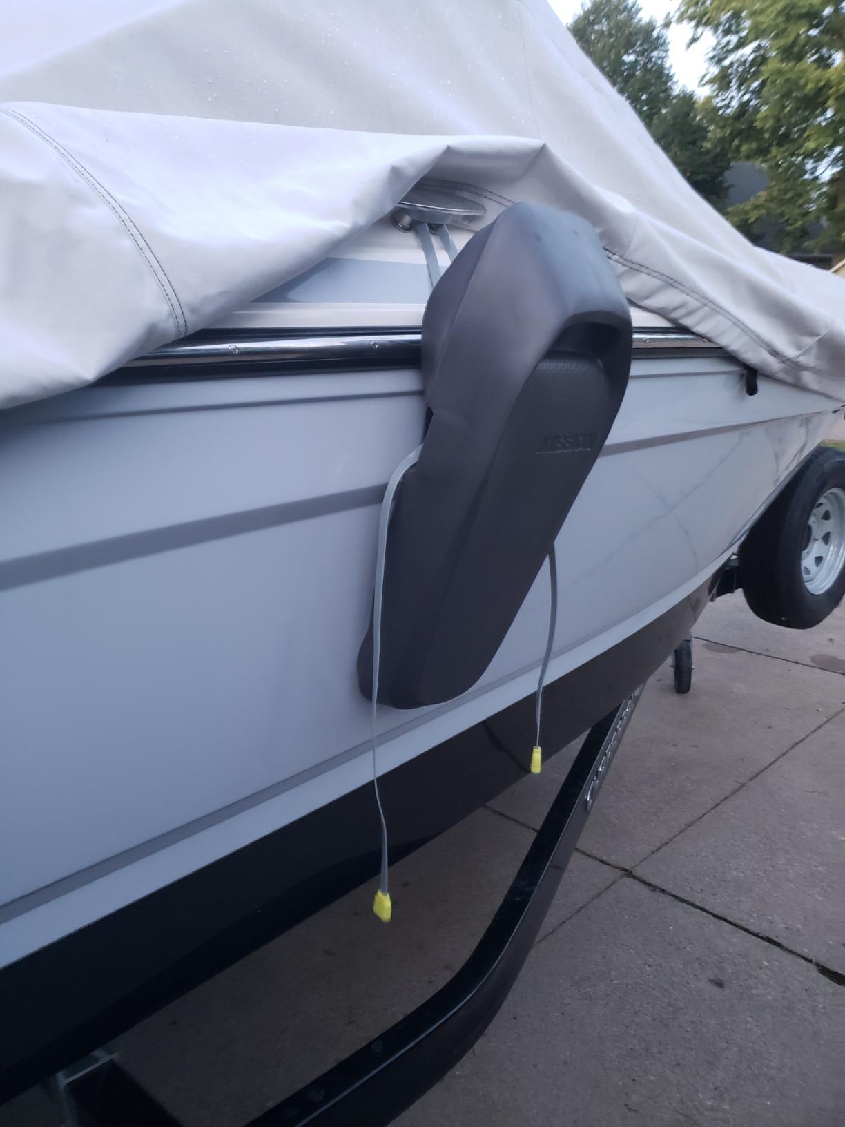 MISSION Boat Gear Sentry Boat Fenders 2 Pack - Heavy Duty Boat Fenders for Docking - Flat Hull-Hugging Boat Bumpers for Safe Boat Protection customer photo 1