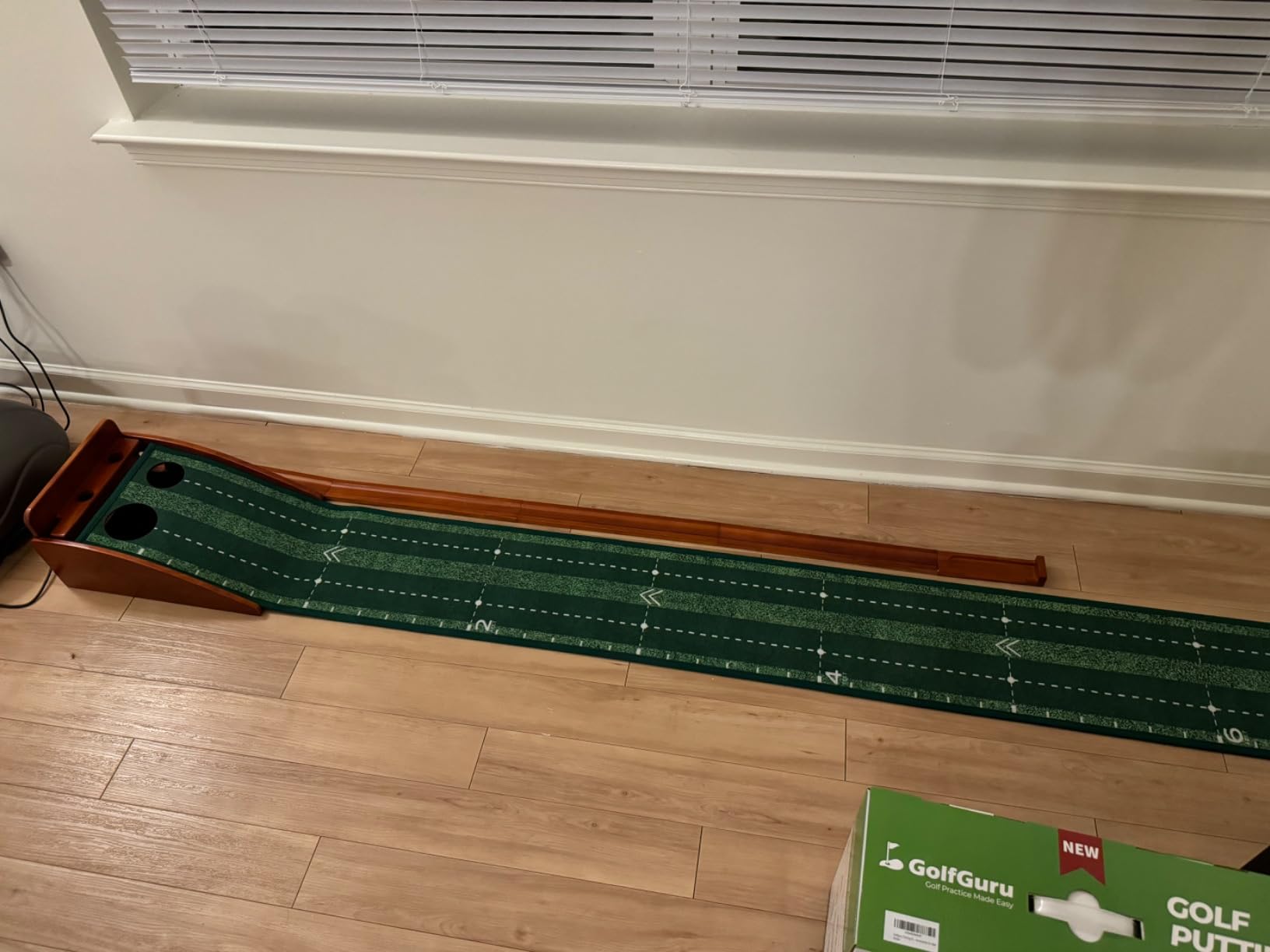 Golfguru 9.8FT Putting Green Mat with Automatic Ball Return Track customer photo 1