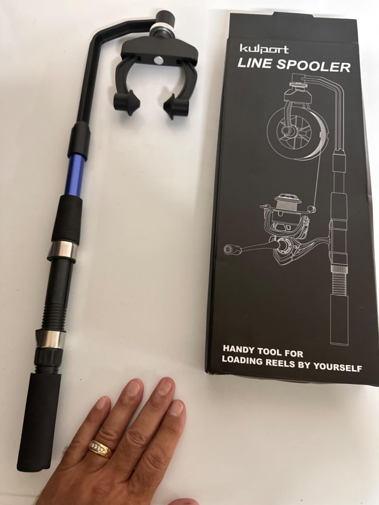 Fishing Line Spooler, No Line Twist, Adjustable line Winder, Portable for Spinning & Casting and Trolling Reel customer photo 2
