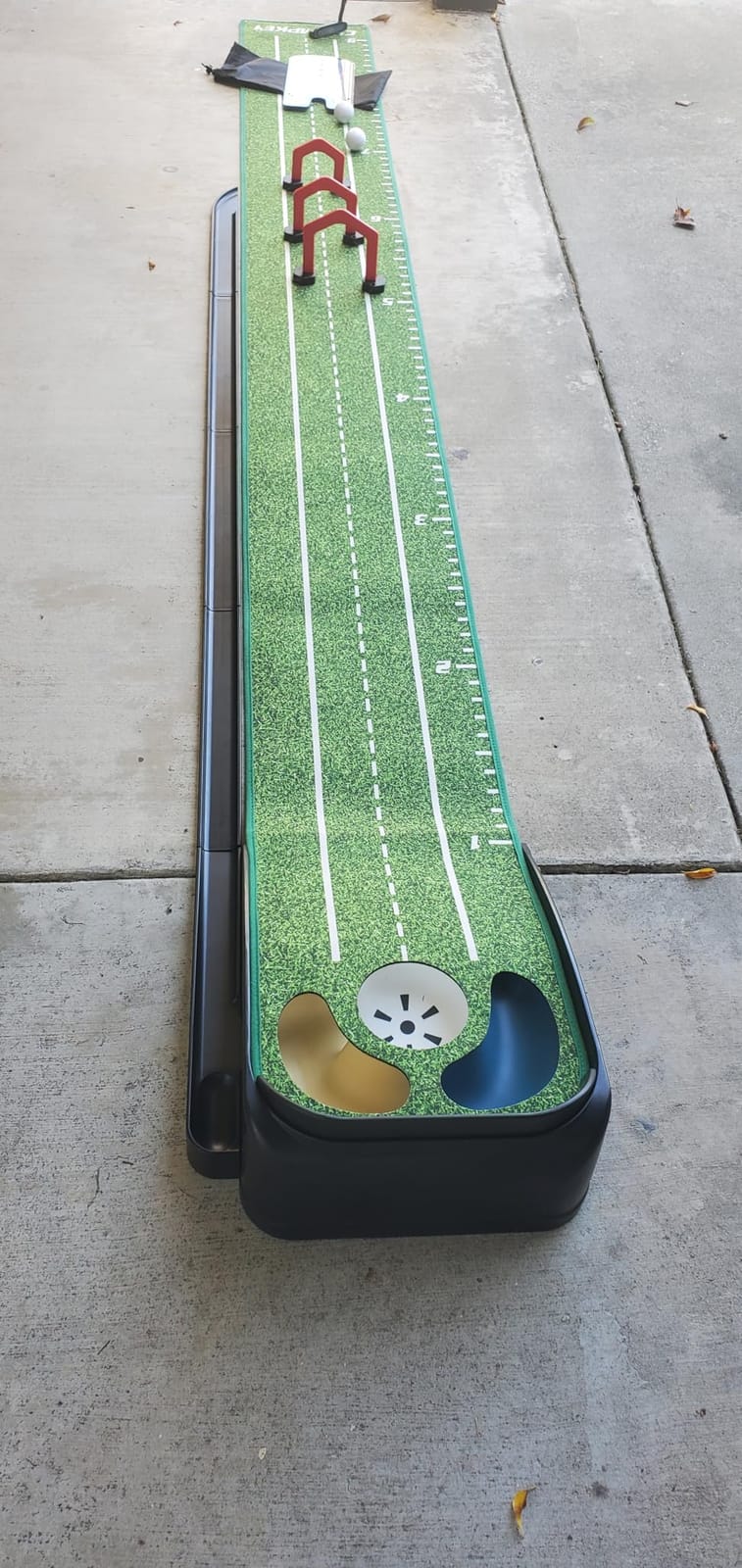 CHAMPKEY Water & Bunker Hazard Golf Putting Green with Gates and Mirror customer photo 1