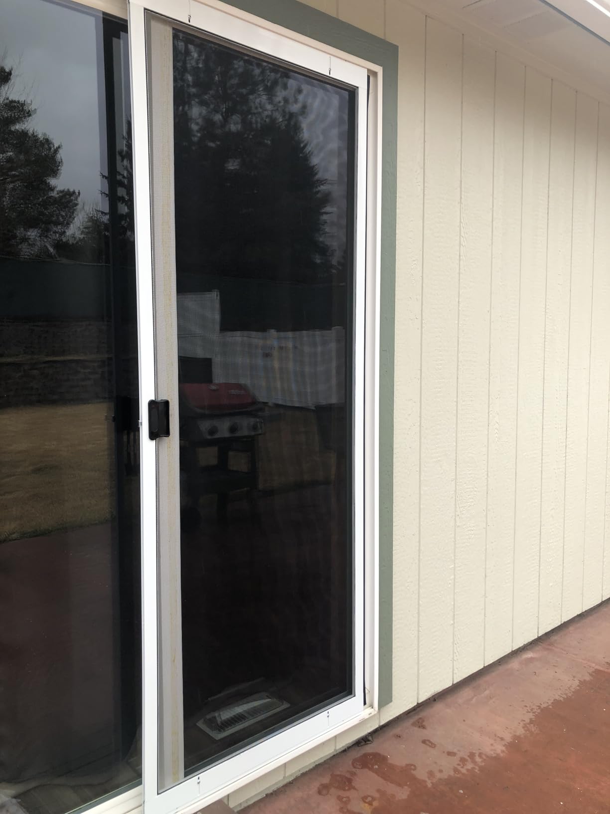 Guardian K.D. Standard Galv Steel Plus Aluminum Frame Sliding Screen Door Kit, (White, 36'x80') Height Adjustable Upgraded Rust-Proof and Durable Mosquito Proof for Patio Backyard and Bedroom customer photo 1