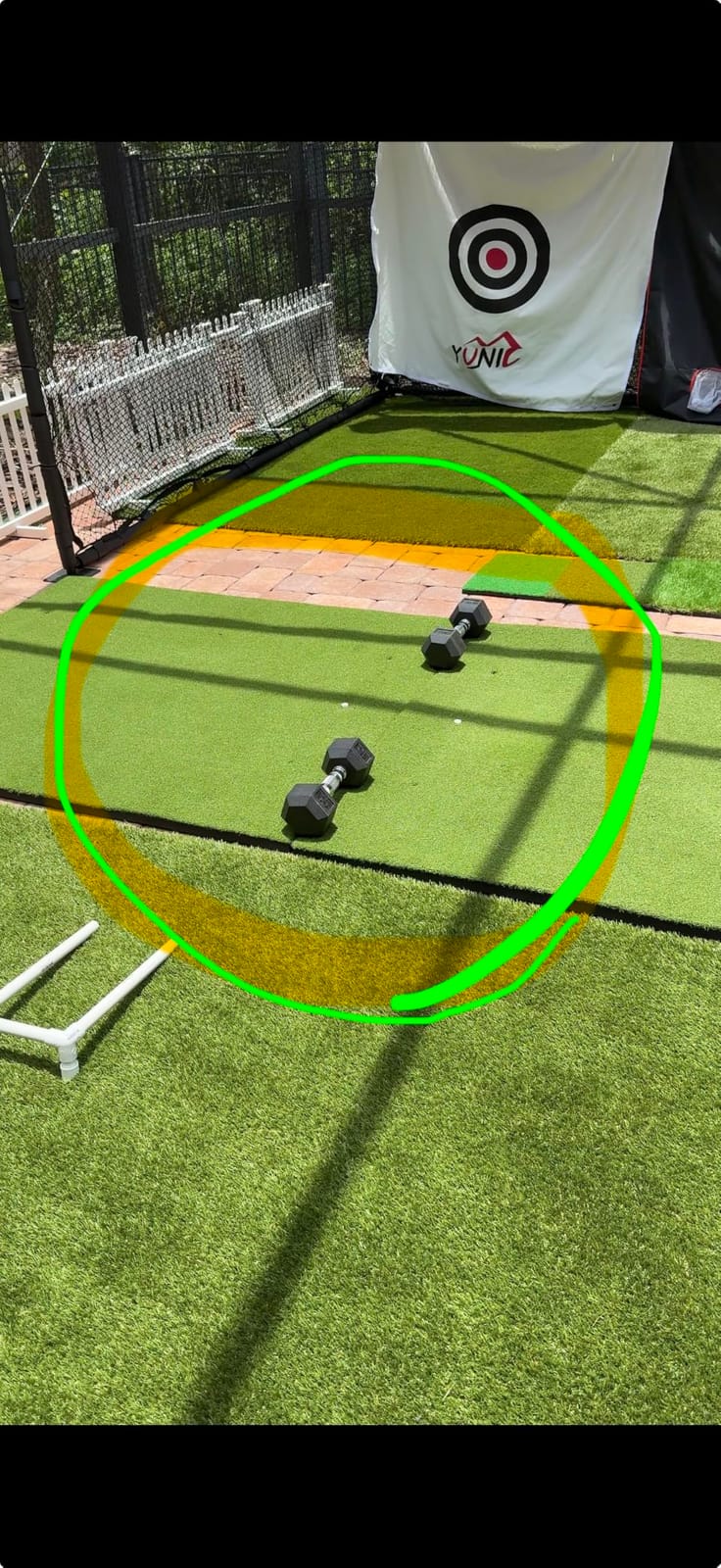 Bltend Golf Mat 36mm: 5x4ft/6x4ft Golf Hitting Mat Practice Outdoor Indoor | Elite Dense Artificial Turf, Heavy Duty Thickened EVA Backing, Balls & Tees, Driving Chipping Backyard Simulators Practice customer photo 2