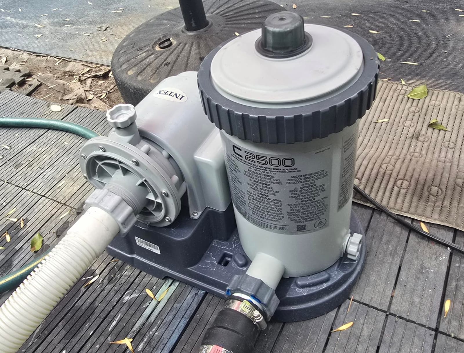 INTEX Krystal Clear 2,500 GPH Cartridge Filter Pump for Above Ground Pools | 26633EG - For Swimming Pools: 4,000 to 15,200 gal customer photo 1