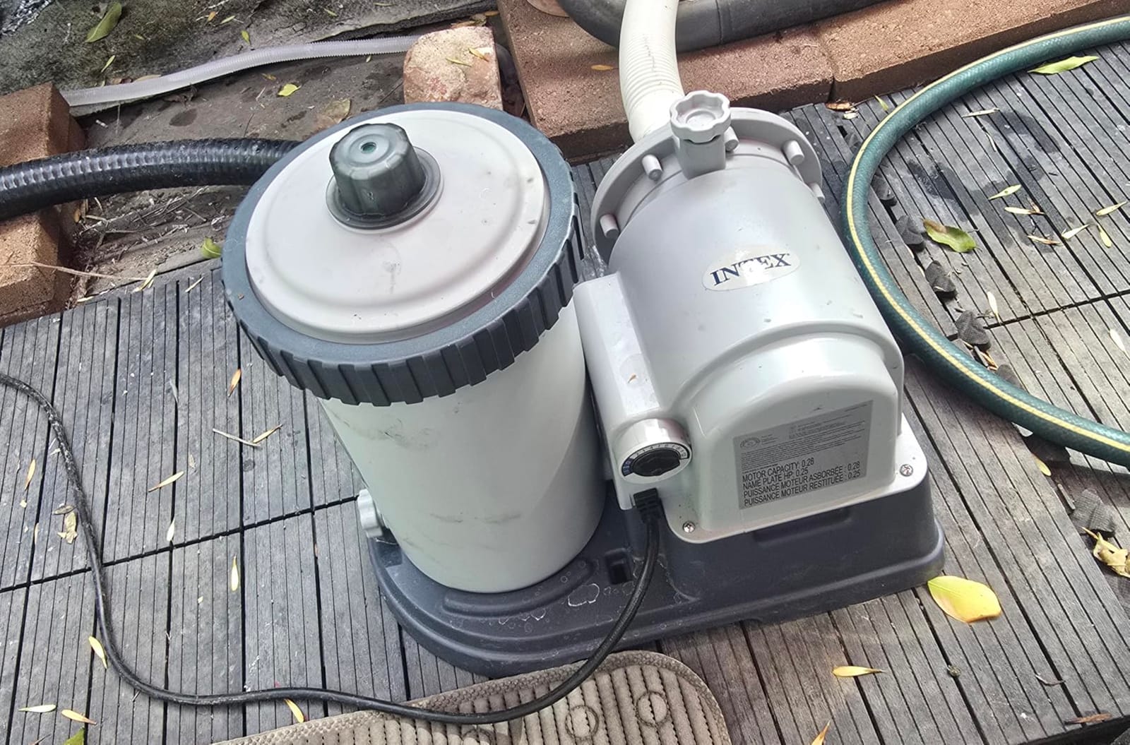 INTEX Krystal Clear 2,500 GPH Cartridge Filter Pump for Above Ground Pools | 26633EG - For Swimming Pools: 4,000 to 15,200 gal customer photo 2