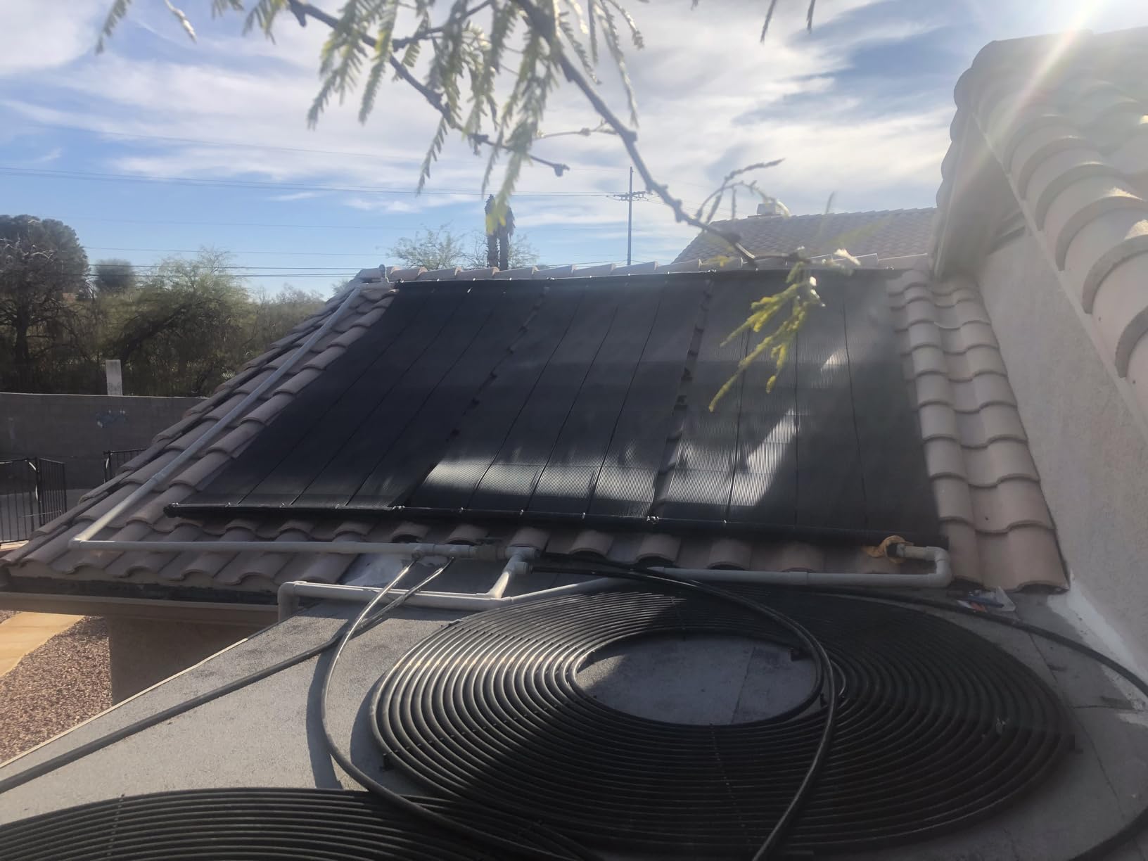 Industrial Grade Solar Pool Heater DIY Kit - Superior High-Wind Strapless Mounting System & Maximum Freeze Resistance (2-4'x6.5' / 52 Square Feet) customer photo 2