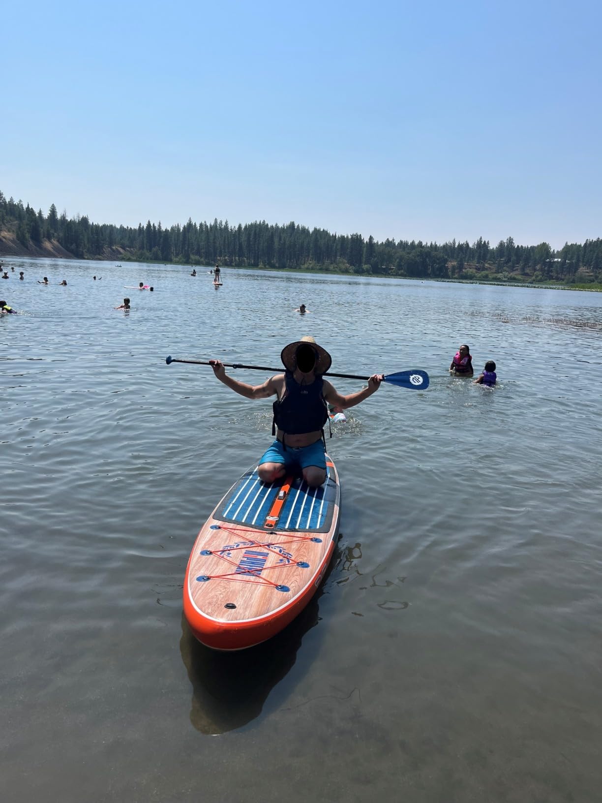 Niphean (Extra Large) Inflatable Paddle Board, SUP for 2+1 People/Family | 500lbs Capacity Paddle Boards for Adults with Complete SUP Accessories, StabilTrac Fin Non-Slip Paddleboard, Gift Ideas customer photo 2
